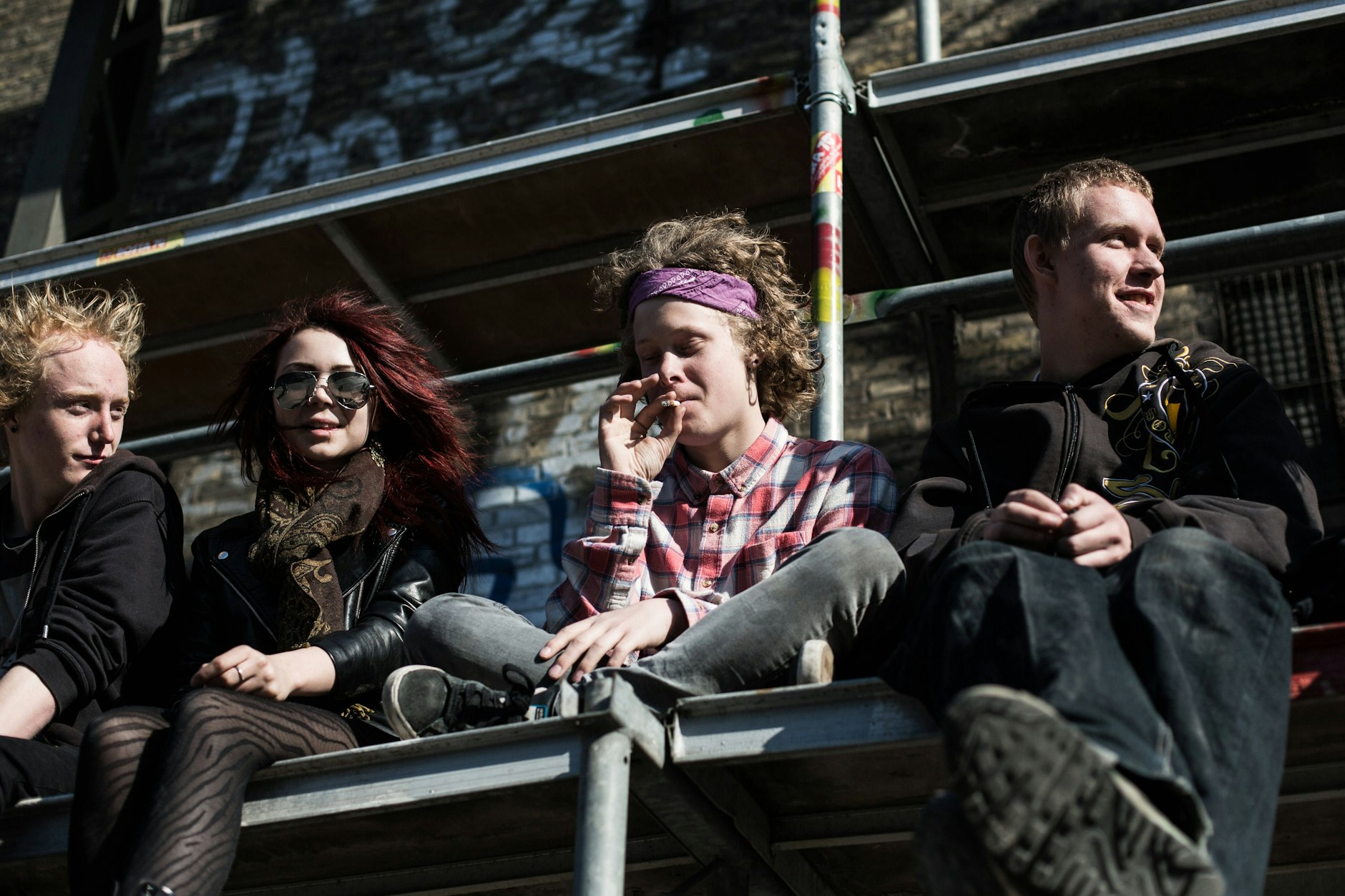 Jugendliche in Christiania, Kopenhagen