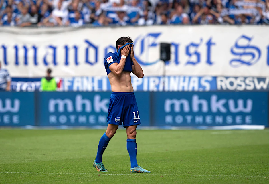 Fabian Reese machte nach 70 Sekunden das 1:0. Doch Hertha BSC verlor in einem wilden Spiel mit 4:6 beim 1. FC Magdeburg. Danach saß bei dem Flügelflitzer der Frust tief.