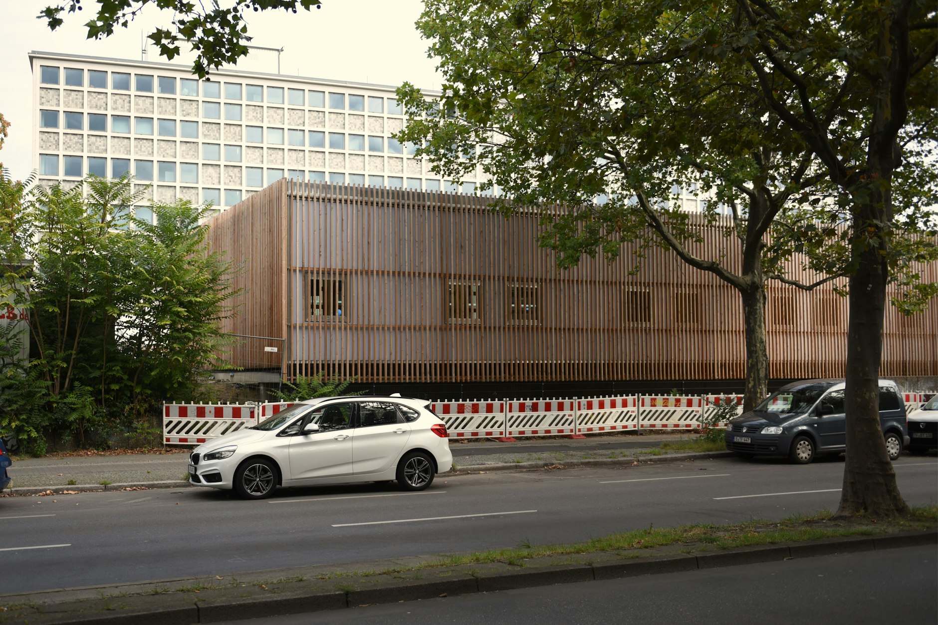 Der Pop-up-Bau von der Blücherstraße aus gesehen