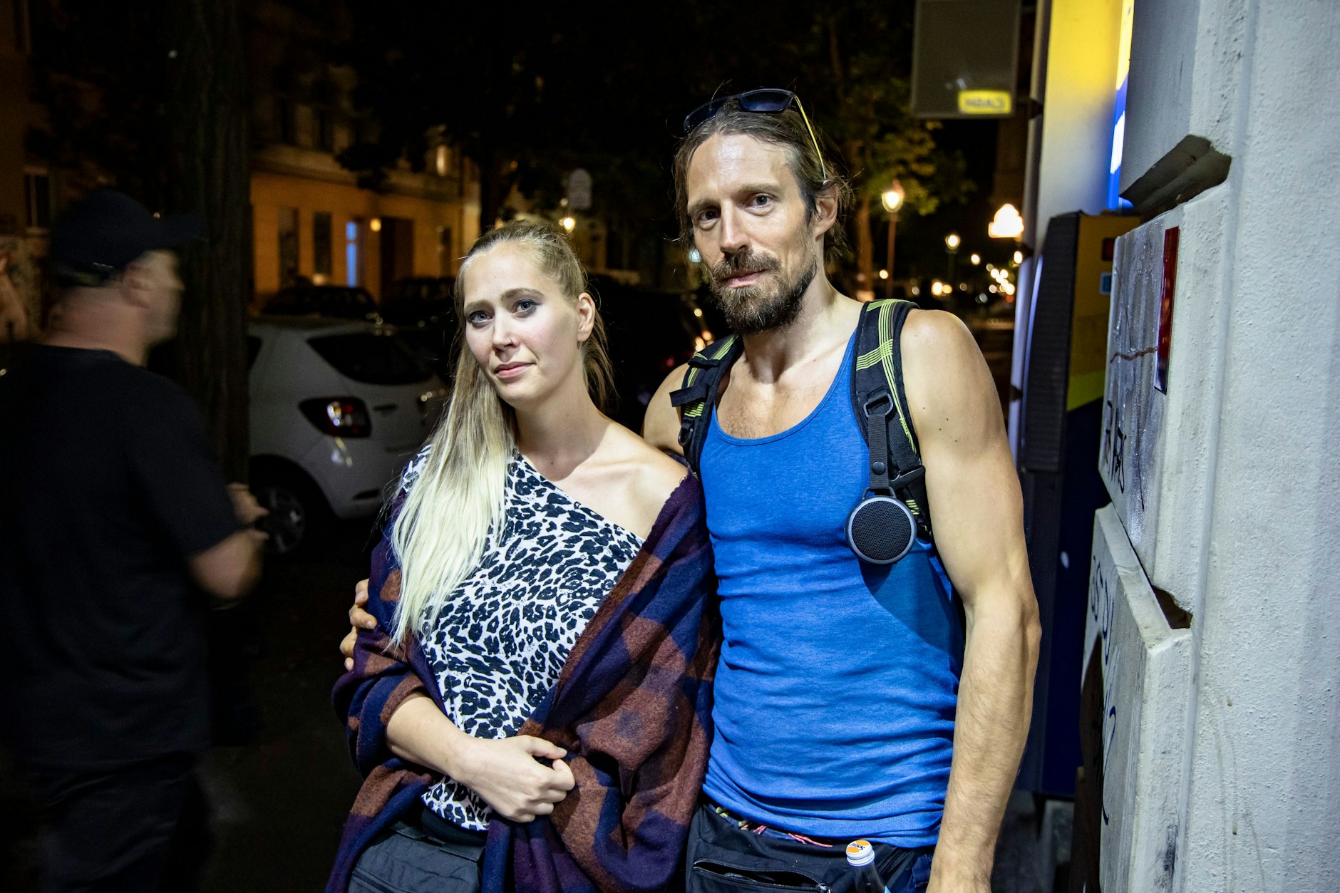 Teilnehmer der Kieztour: Joana und Björn