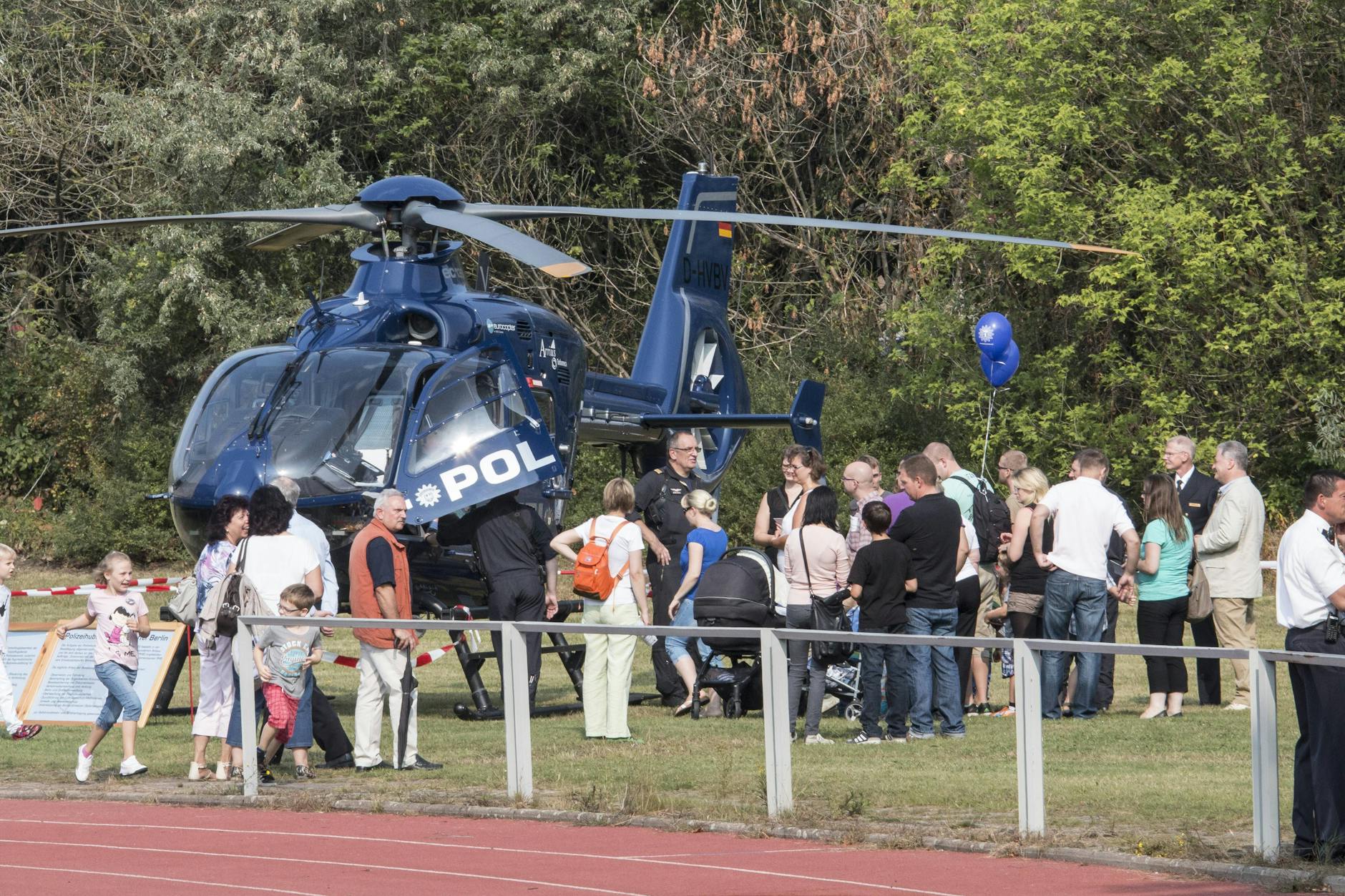 Der Tag der offenen Tür der Berliner Polizei findet traditionell wieder auf dem Gelände in Ruhleben statt.