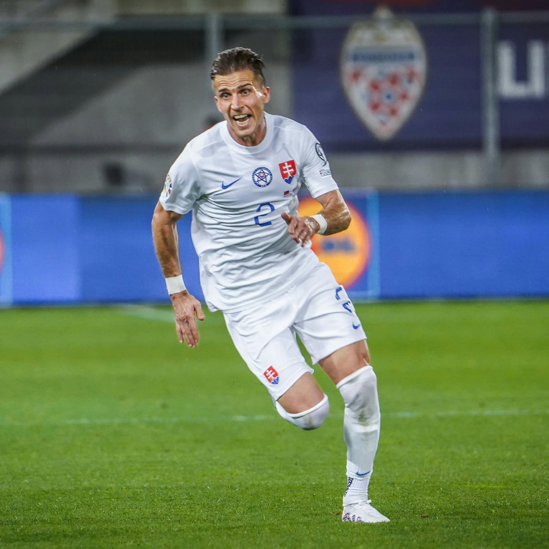 Herthas Super-Oldie Peter Pekarik: Mit 36 Jahren noch im vollen Einsatz für sein Land Slowakei.