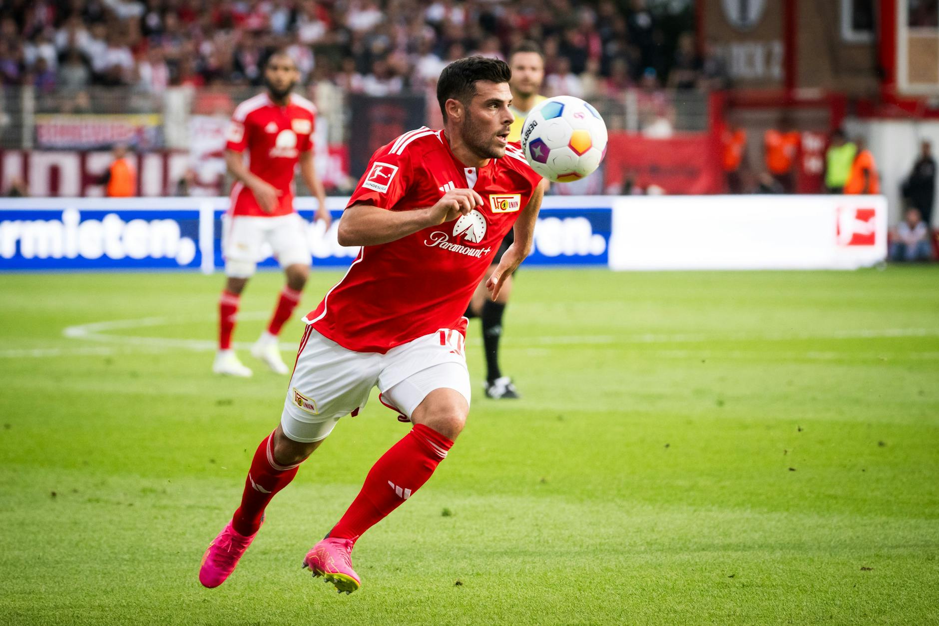 Kevin Volland wird dem 1. FC Union Berlin nach seiner Roten Karte für drei Spiele fehlen.