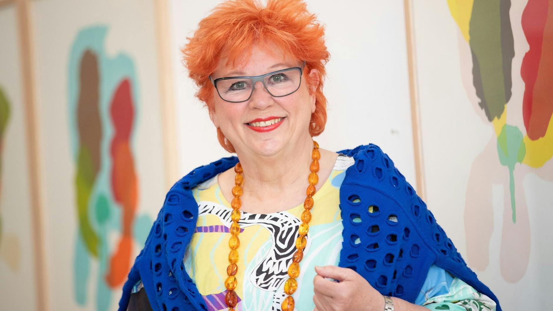 Privat greift Richterin Barbara Salesch gern etwas tiefer in den Farbtopf.