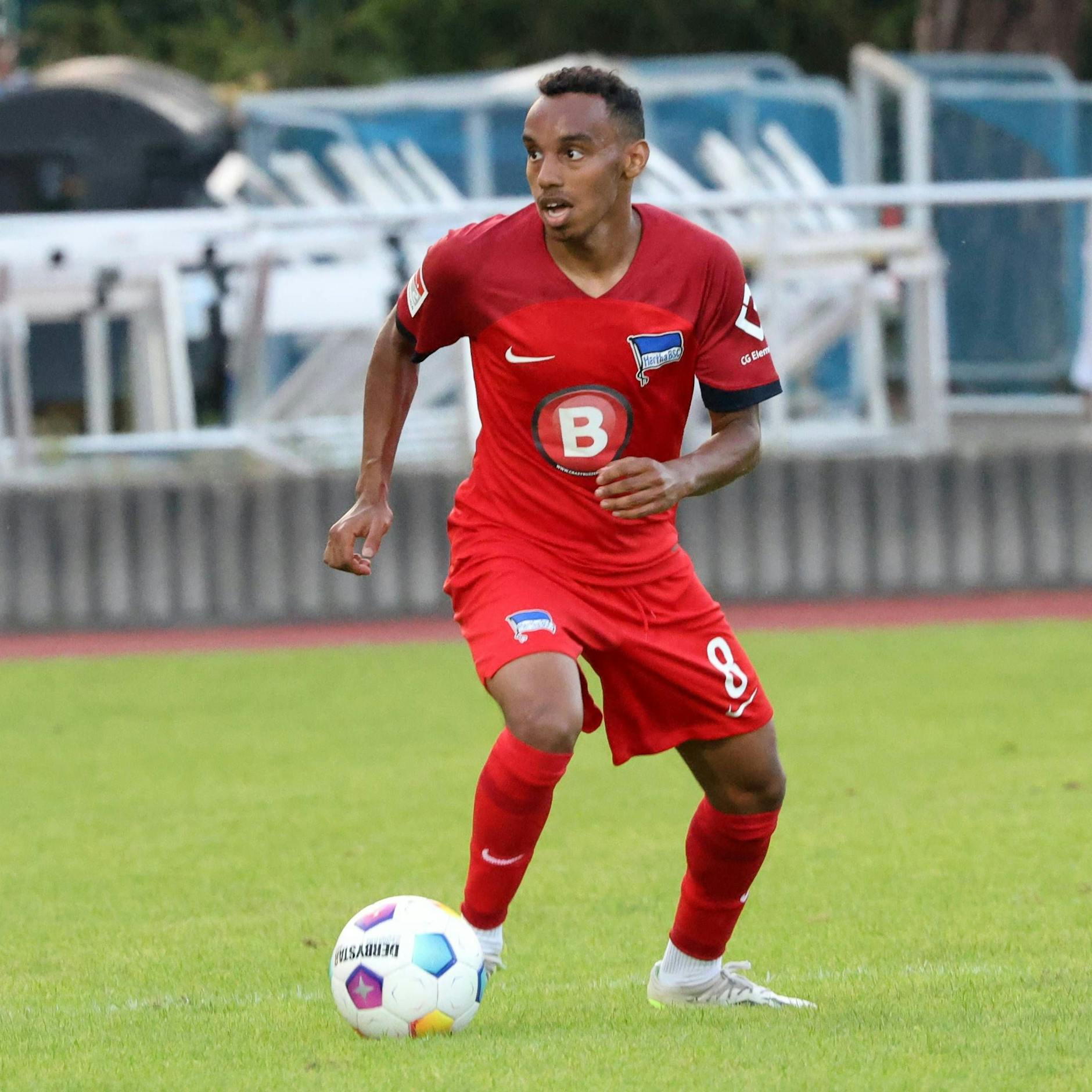 Bilal „Billy“ Hussein machte beim 4:1-Test gegen Hertha o3 sein erstes Spiel für Hertha BSC.