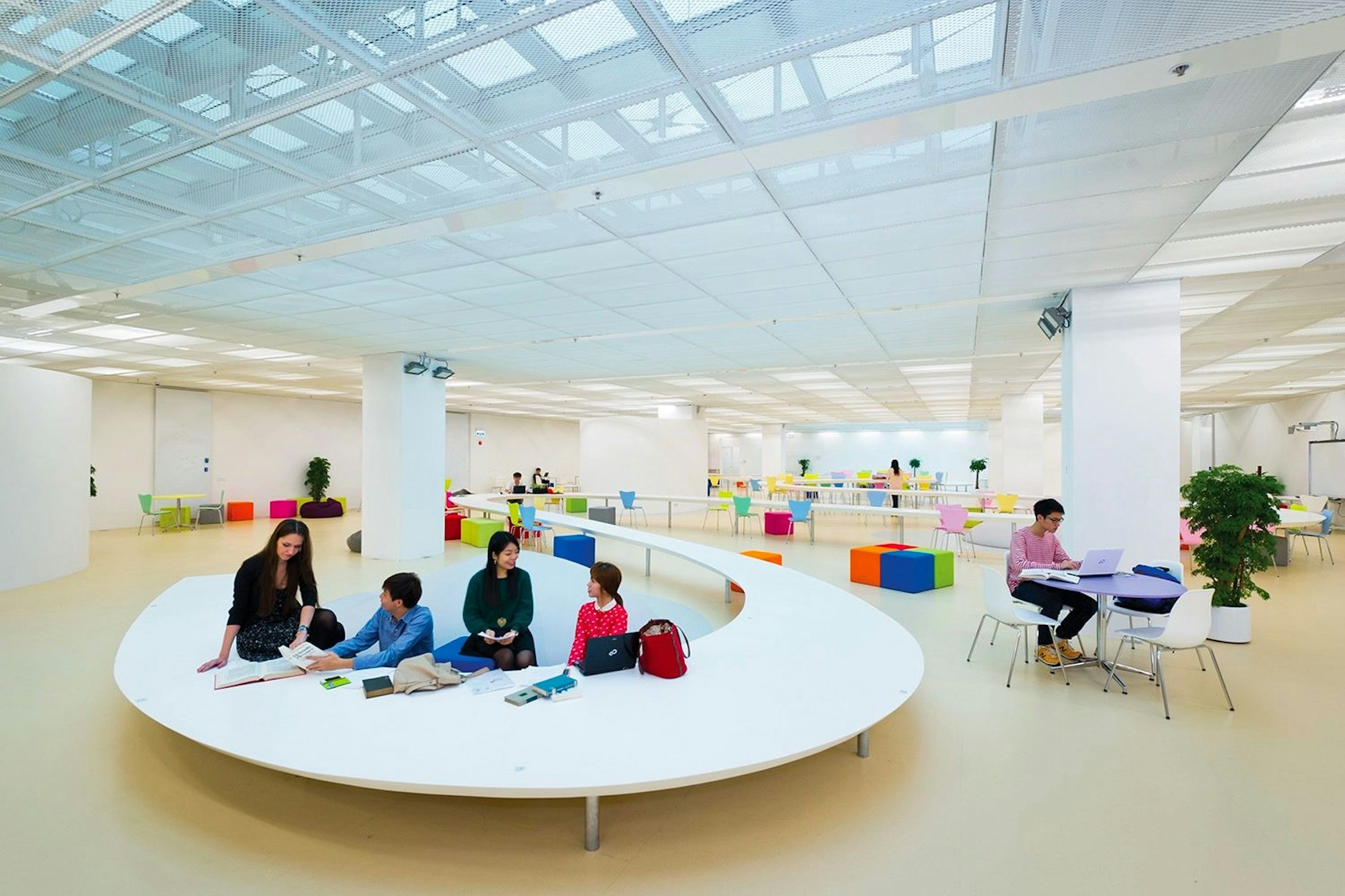 Die Universitätsbibliothek in Hong Kong.