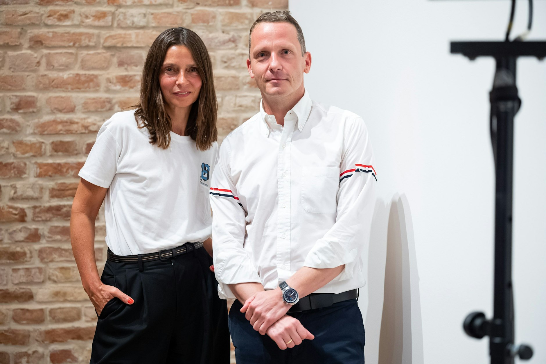 Die Verlegerin Silke Friedrich und der Künstler Norbert Bisky