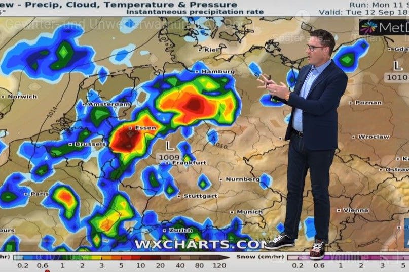 Das Wetter wird ungemütlich, ein Unwetter zieht über Deutschland hinweg, erklärt Wetter-Experte Dominik Jung.