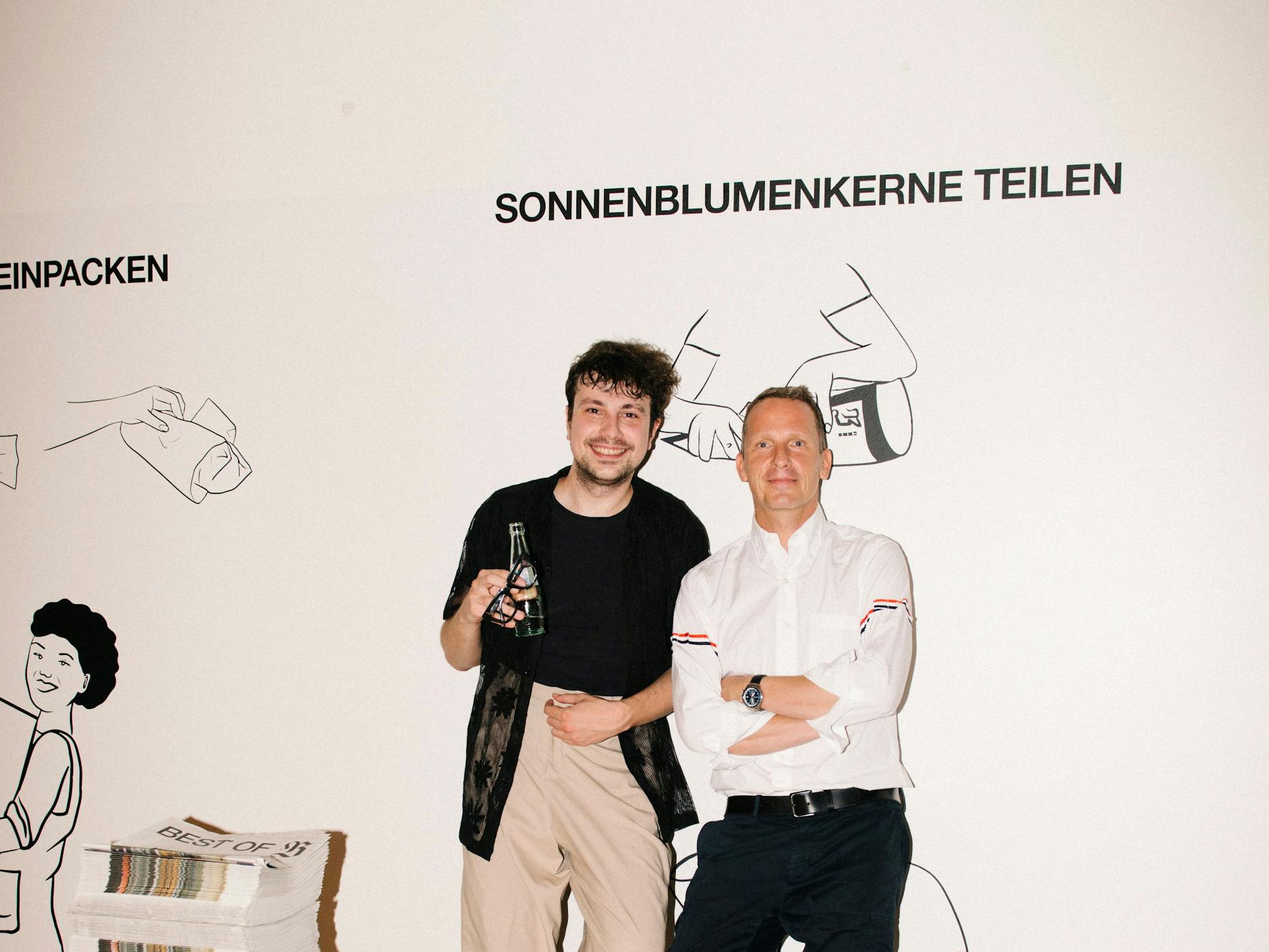 Gute Zusammenarbeit: Uroš Pajovič, der Artdirector der Berliner Zeitung, mit Norbert Bisky