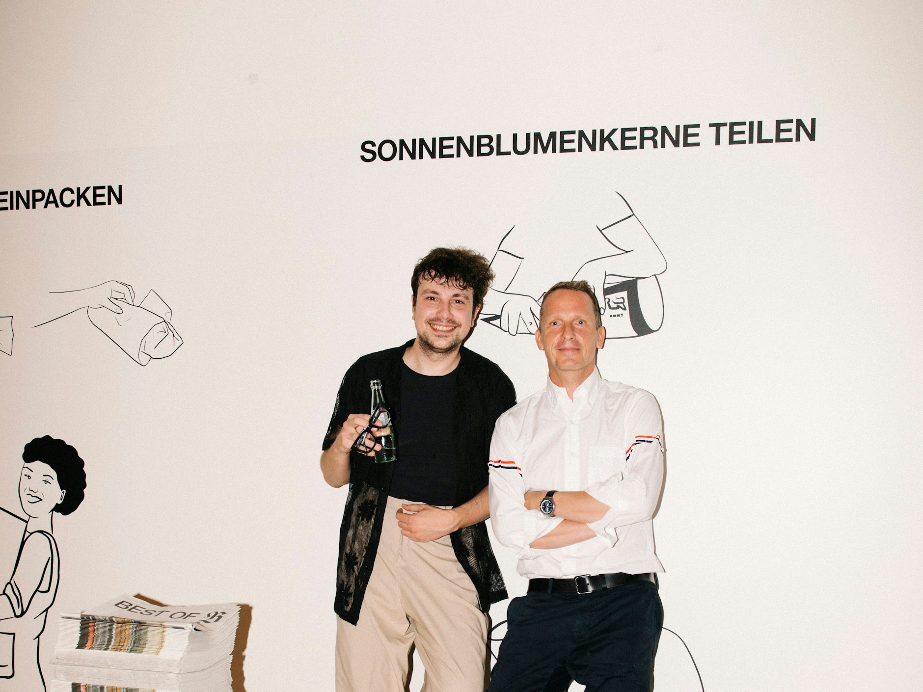 Gute Zusammenarbeit: Uroš Pajovič, der Artdirector der Berliner Zeitung, mit Norbert Bisky