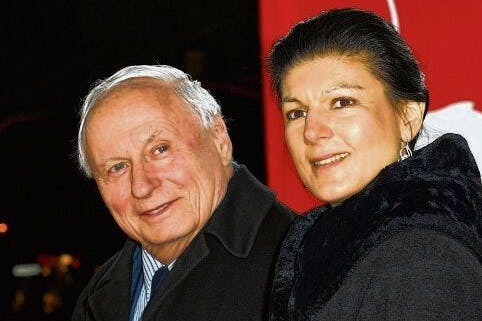 Politisches Paar: Oskar Lafontaine und Ehefrau Sahra Wagenknecht.