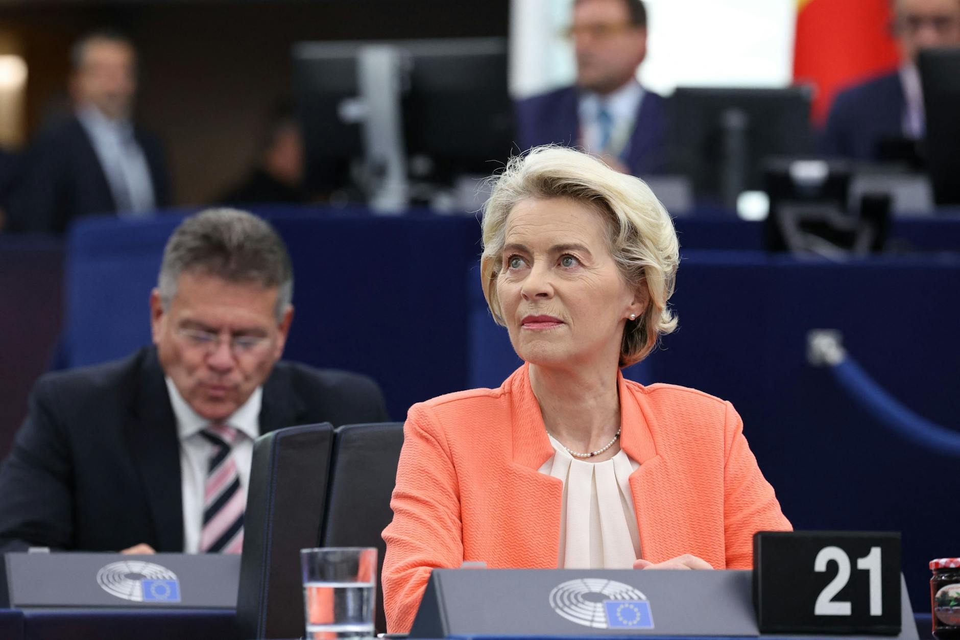 Ursula von der Leyen im EU-Parlament.