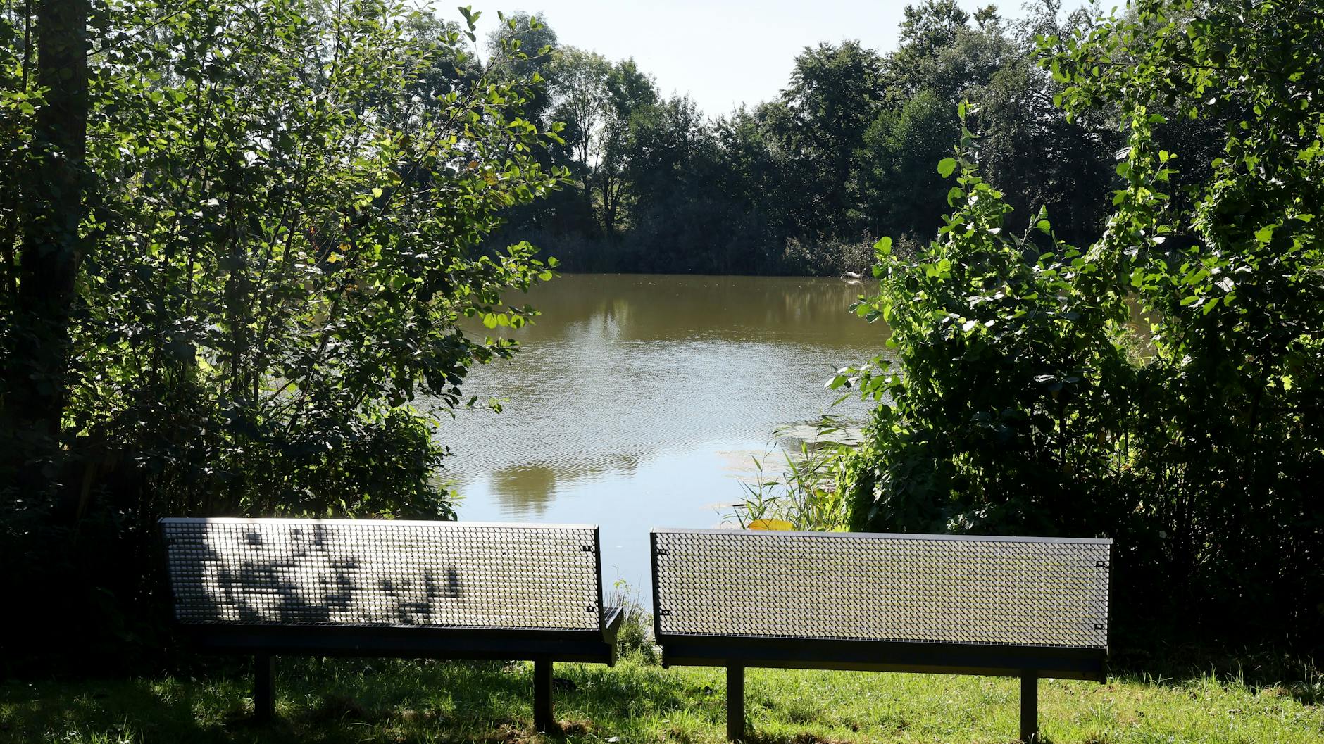 Der See, an dem der schwer verletzte Sechsjährige gefunden wurde.