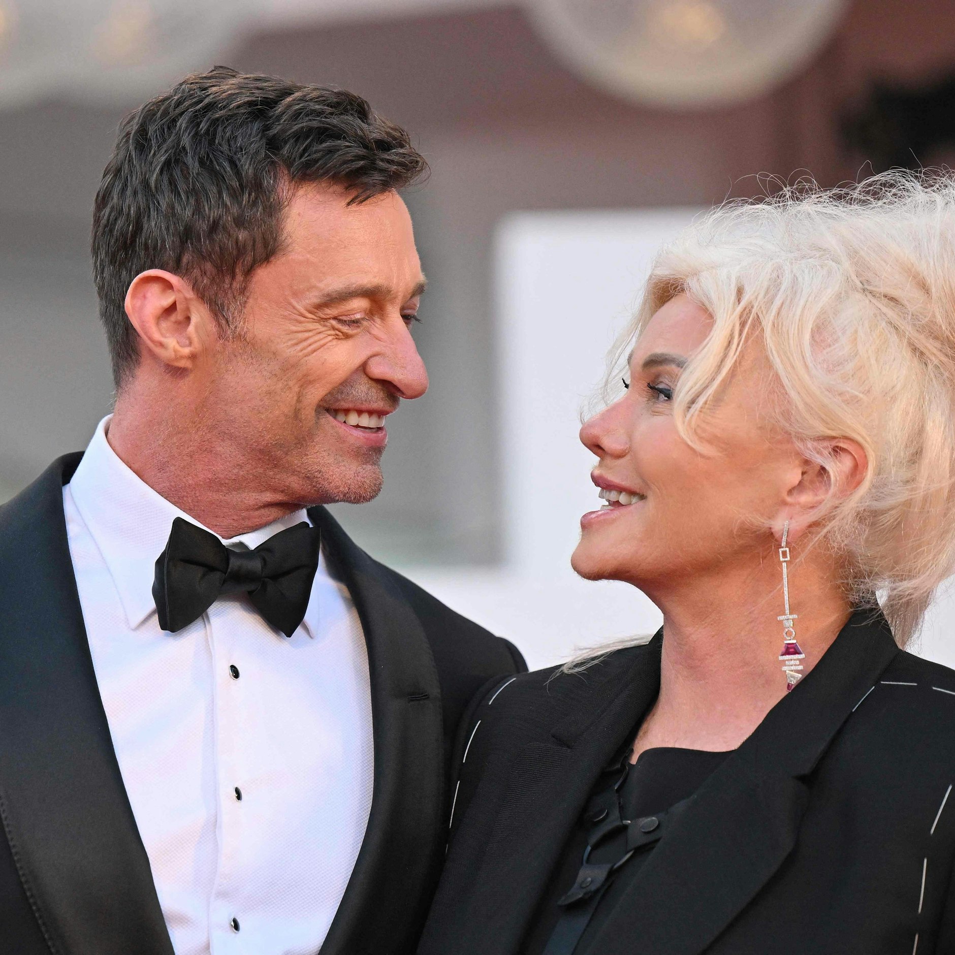 Galten als Traumpaar Hollywoods: r Hugh Jackman und seine Fraur Deborra-Lee Furness