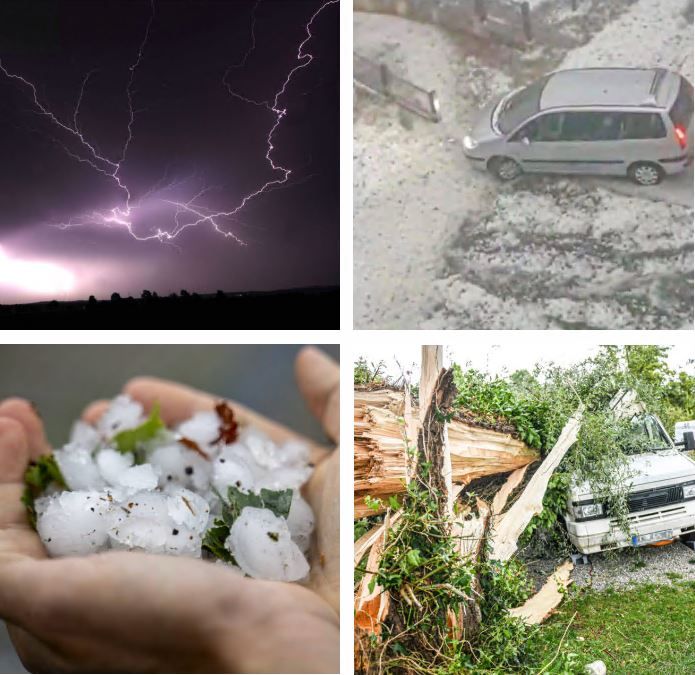 Unwetter-Warnung: Hier Drohen Am Montag Gewitter, Starkregen, Hagel Und ...