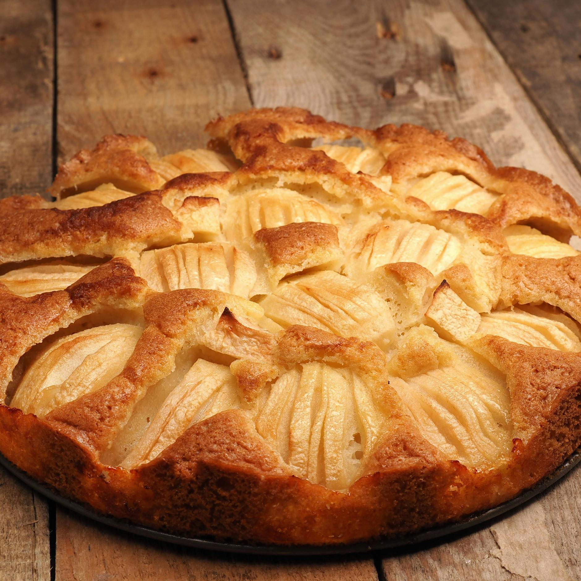 Nach Omas Original-Rezept: Apfelkuchen mit Rührteig aus der Springform