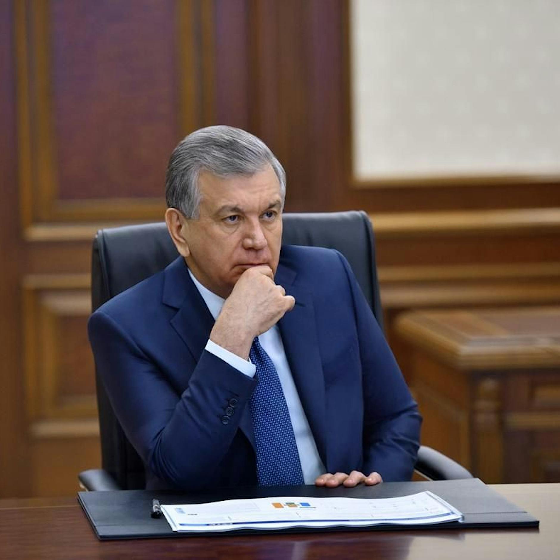 Präsident Usbekistans Shavkat Mirziyoyev spricht vor UN in New York