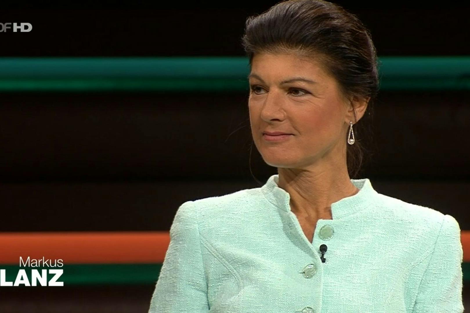 Sahra Wagenknecht bei Markus Lanz am 19. September 2023.