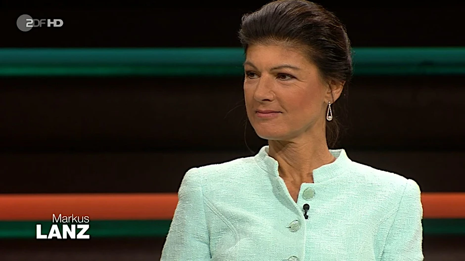 Sahra Wagenknecht bei Markus Lanz am 19. September 2023.