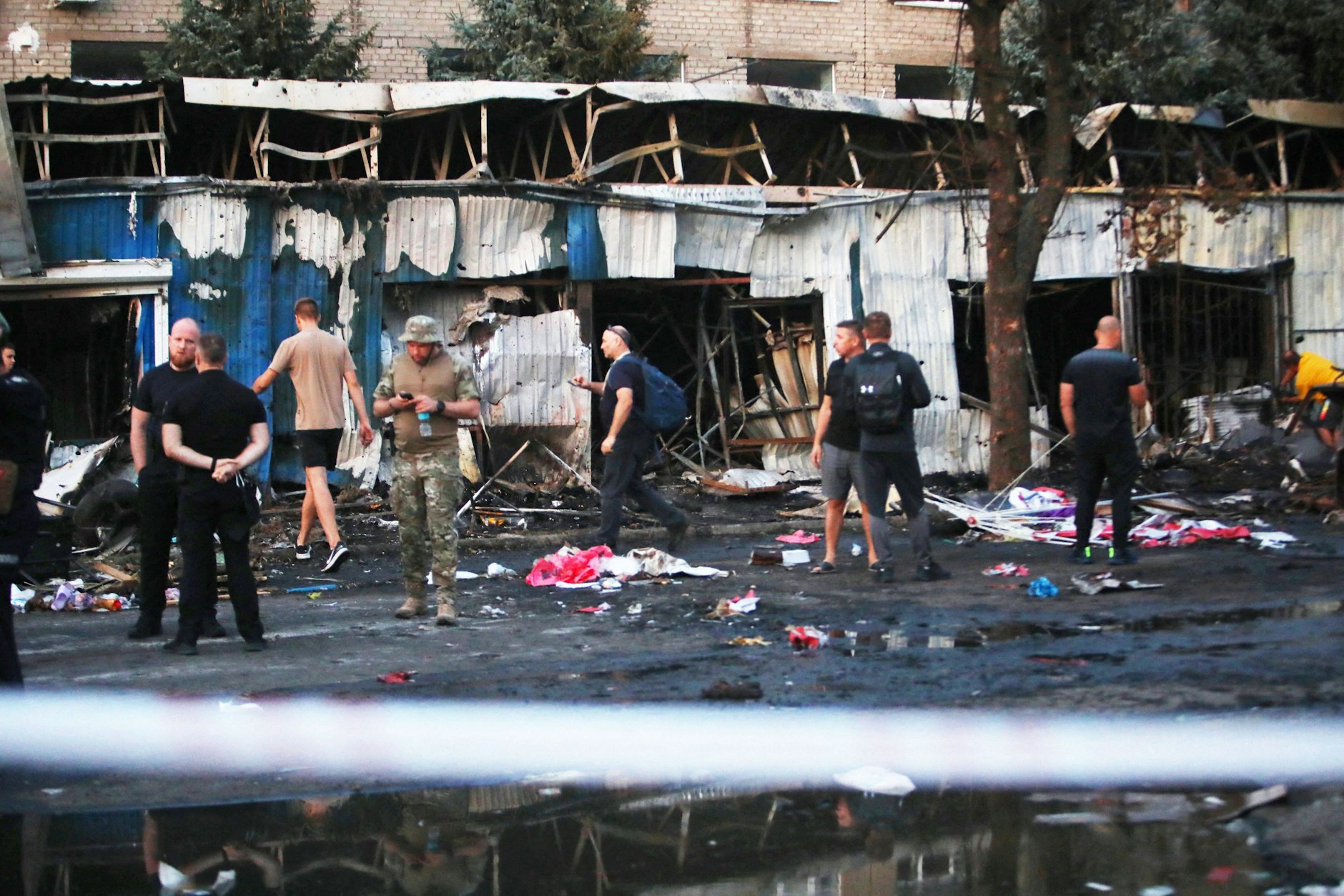 Explosion in Kostiantynivka