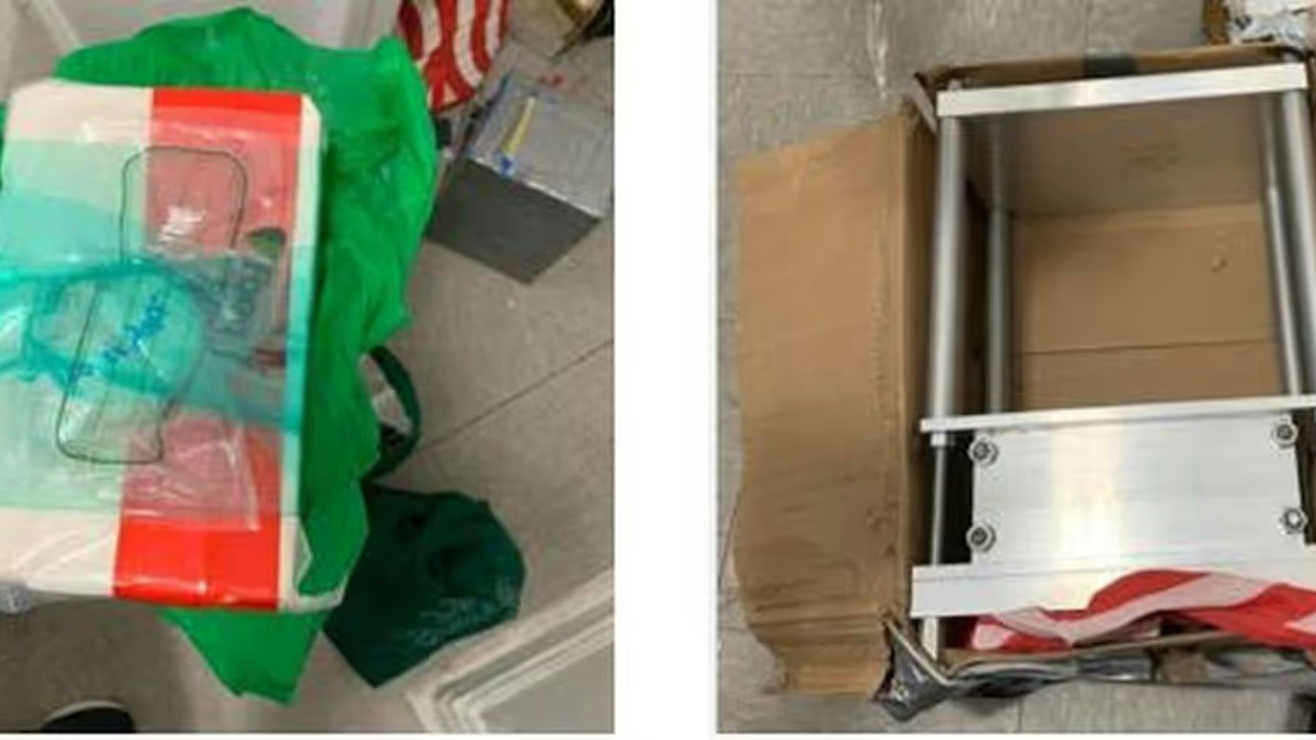 Fotos zeigen Fentanyl und eine „Kilopresse“, die in einer Kindertagesstätte in New York gefunden wurden.