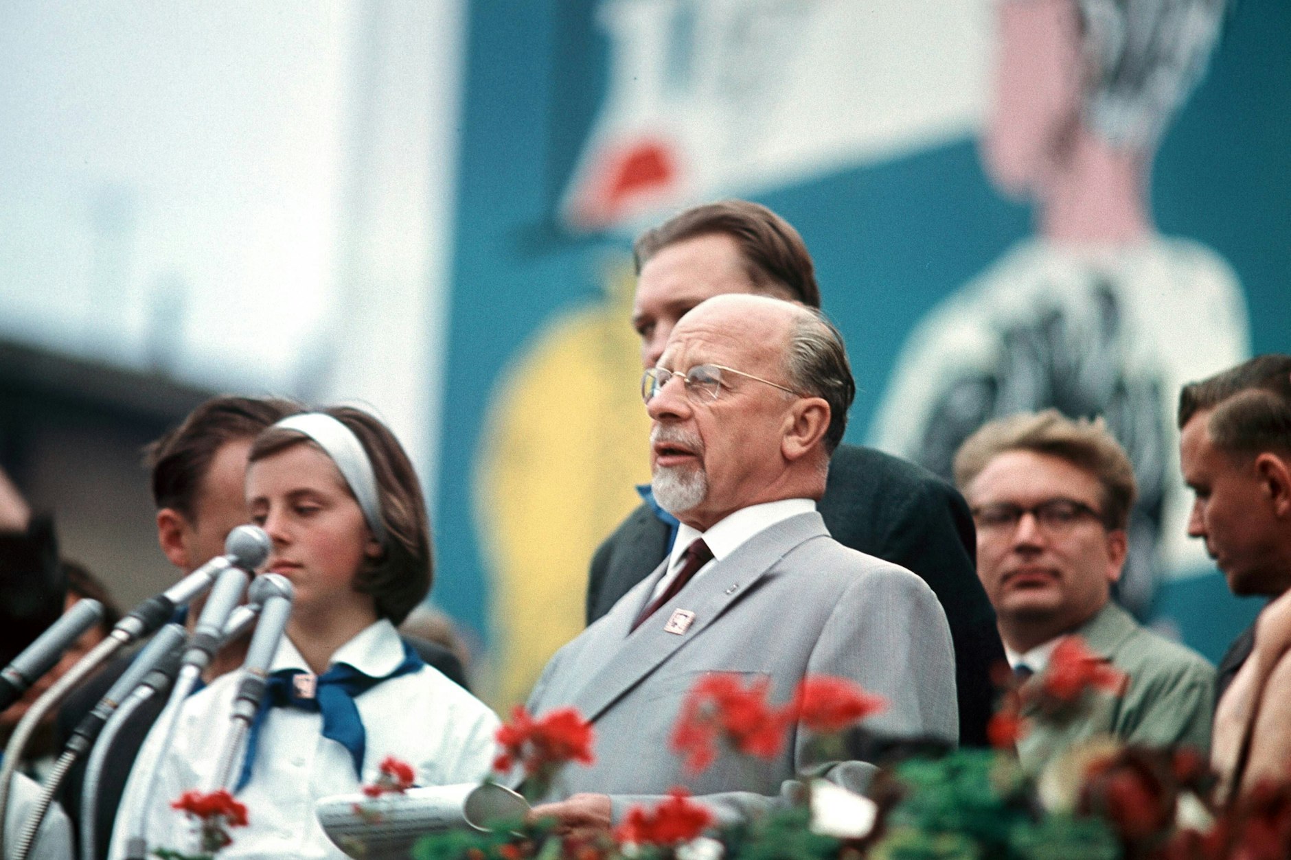 Walter Ulbricht, Staatsratsvorsitzender der DDR. Er prägte maßgeblich den Aufbau der DDR.&nbsp;
