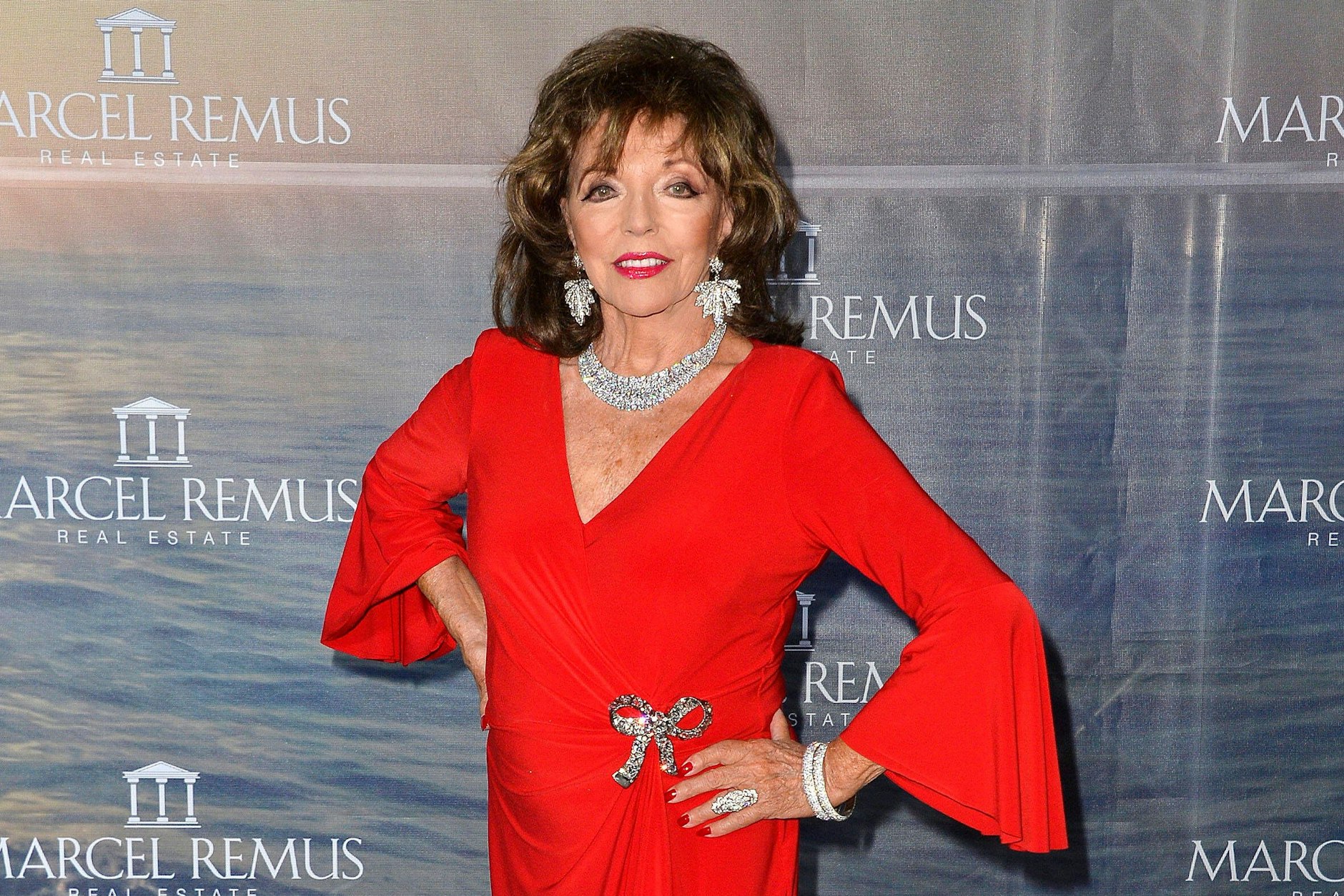 Joan Collins im August 2021 bei einem Event auf Mallorca&nbsp;