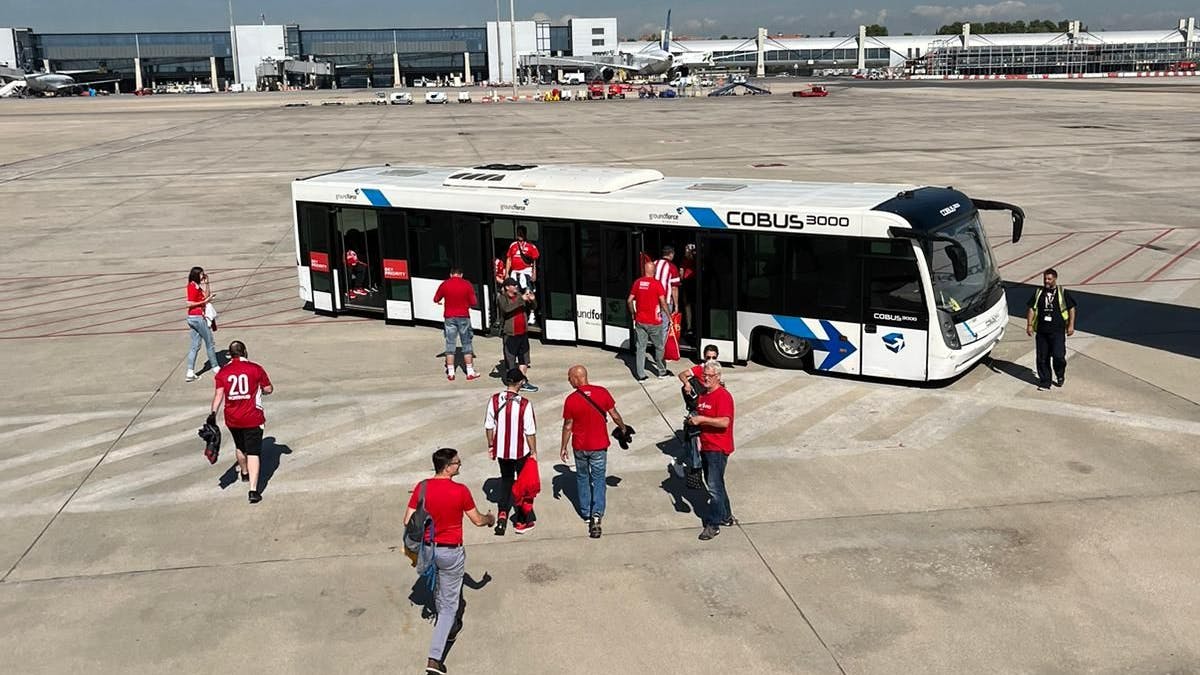 Die Unioner sind sicher in Madrid angekommen.