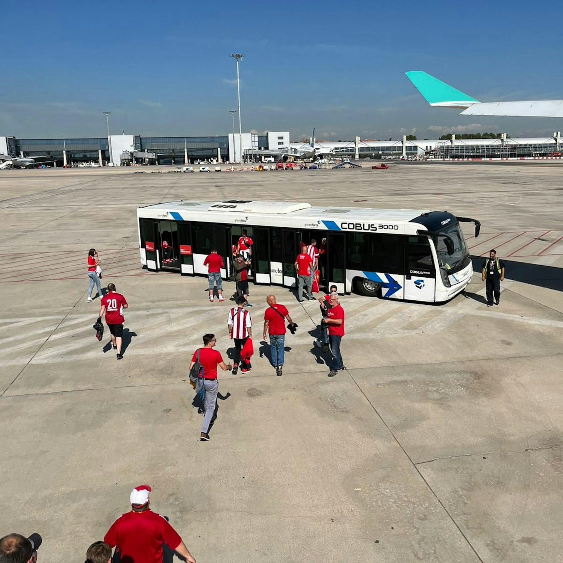 Die Unioner sind sicher in Madrid angekommen.