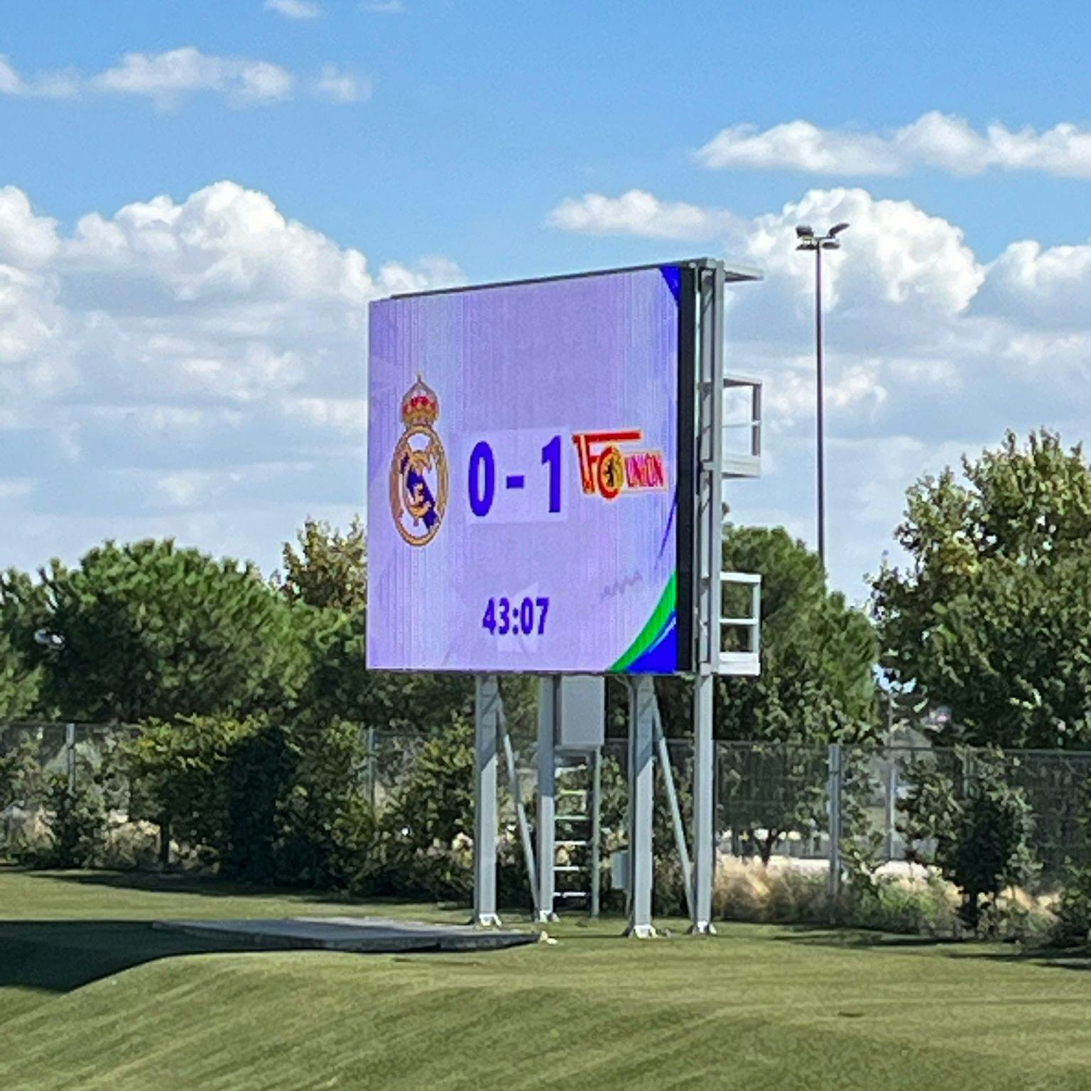 Die U19 des 1. FC Union hat das erste Tor gegen gegen die A-Junioren von Real Madrid geschossen.