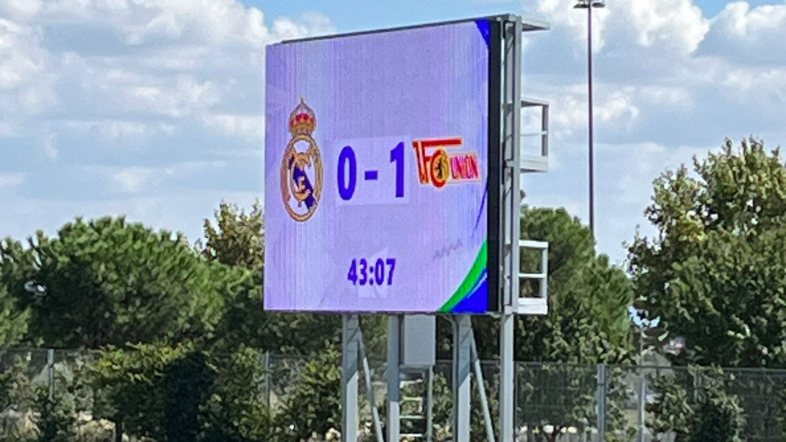 Die U19 des 1. FC Union hat das erste Tor gegen gegen die A-Junioren von Real Madrid geschossen.