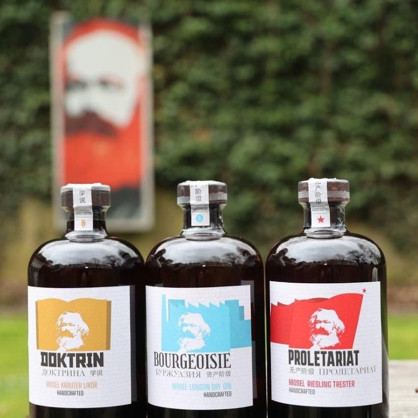 Hochgeschätzt und hochprozentig: die Karl-Marx-Edition.