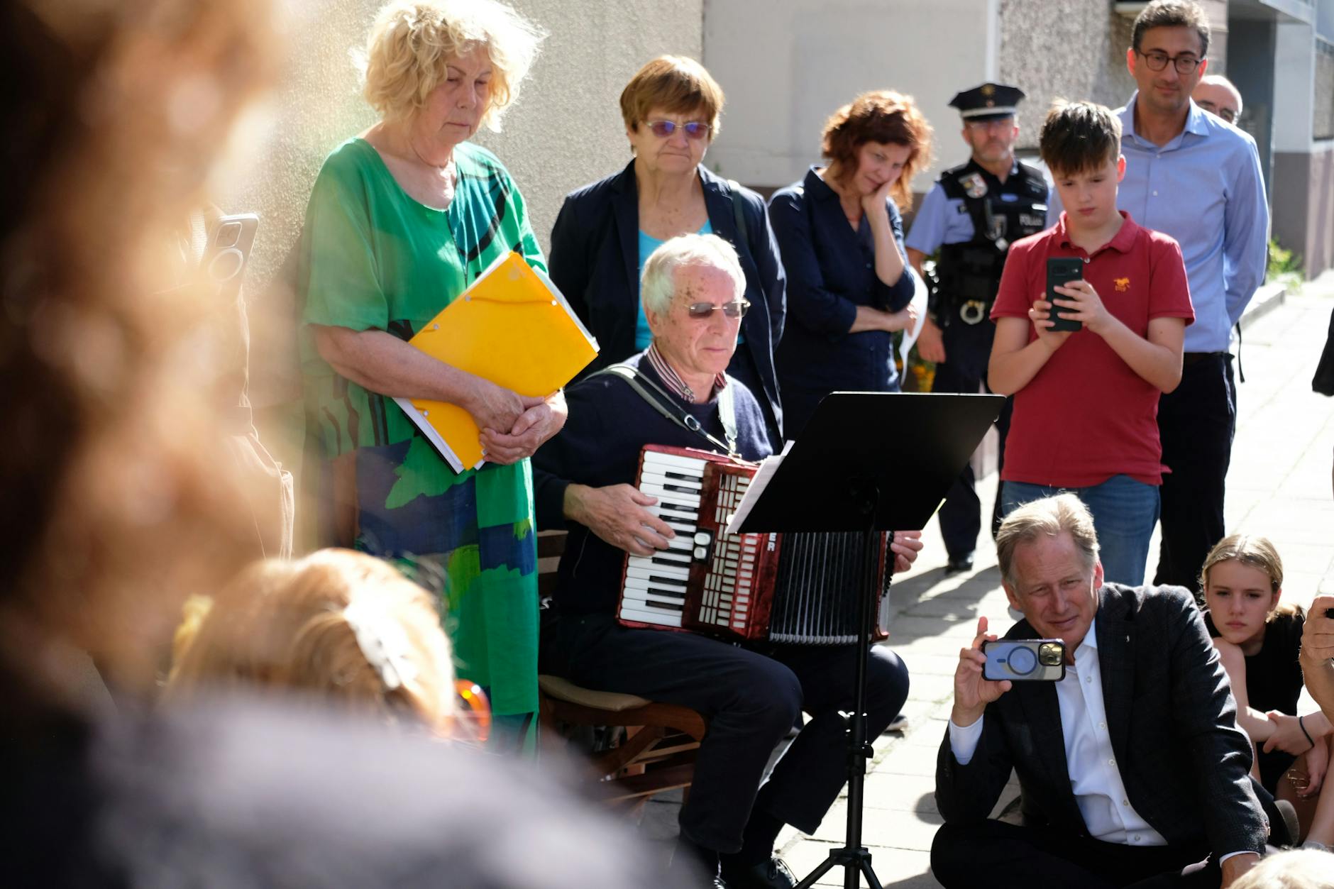 Musik begleitete die Zeremonie.