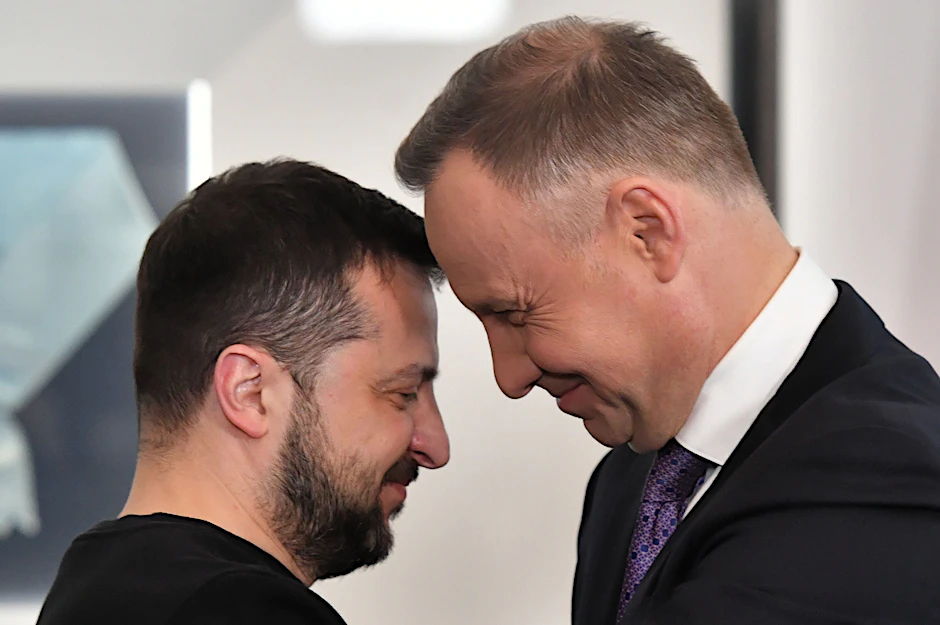 Wolodymyr Selenskyj und Andrzej Duda in vertrauter Zweisamkeit. Diese Bilder könnten ein Ende haben.