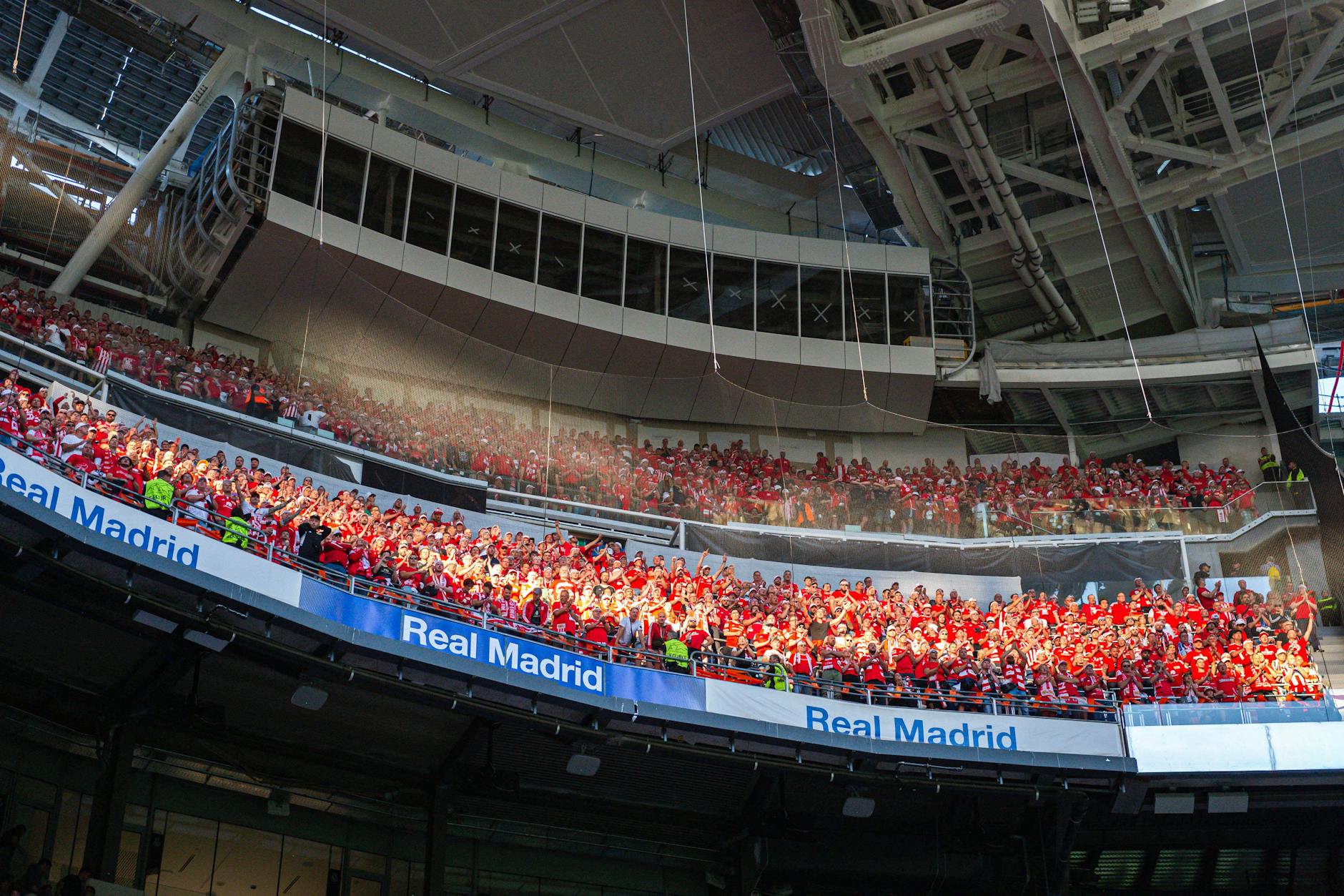 Der Union-Fanblock beim Champions-League-Spiel gegen Real Madrid.