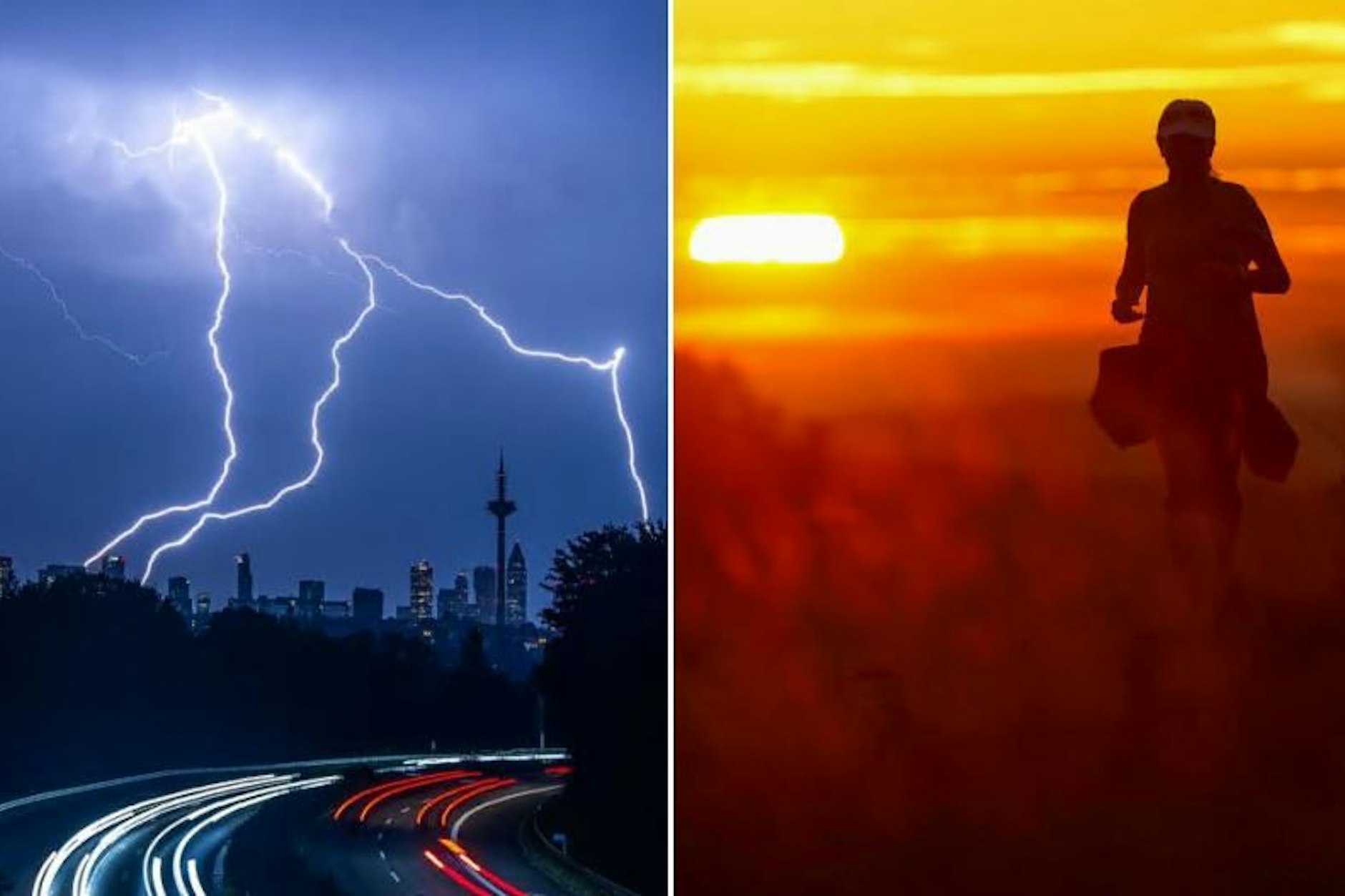 Auf die Gewitterfront folgt ein Altweibersommer.