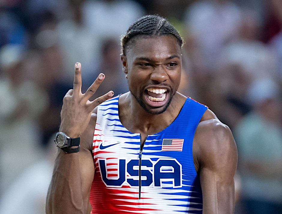 Sprint-Weltmeister Noah Lyles legt sicht mit den NBA-Stars an.  