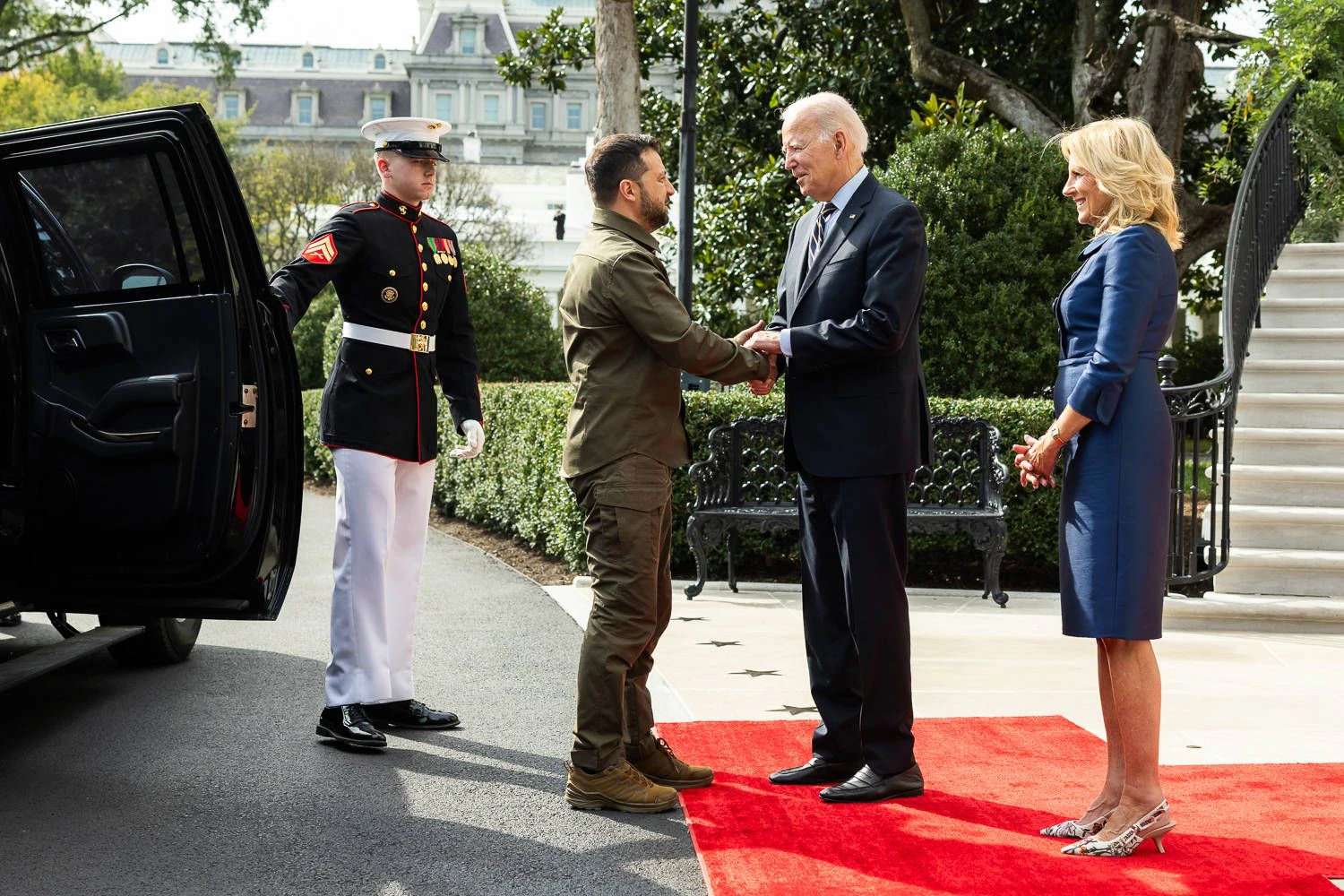 Wolodymyr Selenskyj trifft Joe Biden am 21.09.2023 im Weißen Haus. Bei dem Treffen ging es auch um weitere Waffenlieferungen.