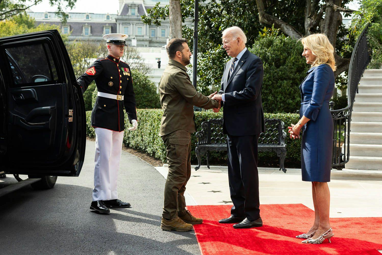 Wolodymyr Selenskyj trifft Joe Biden am 21.09.2023 im Weißen Haus. Bei dem Treffen ging es auch um weitere Waffenlieferungen.