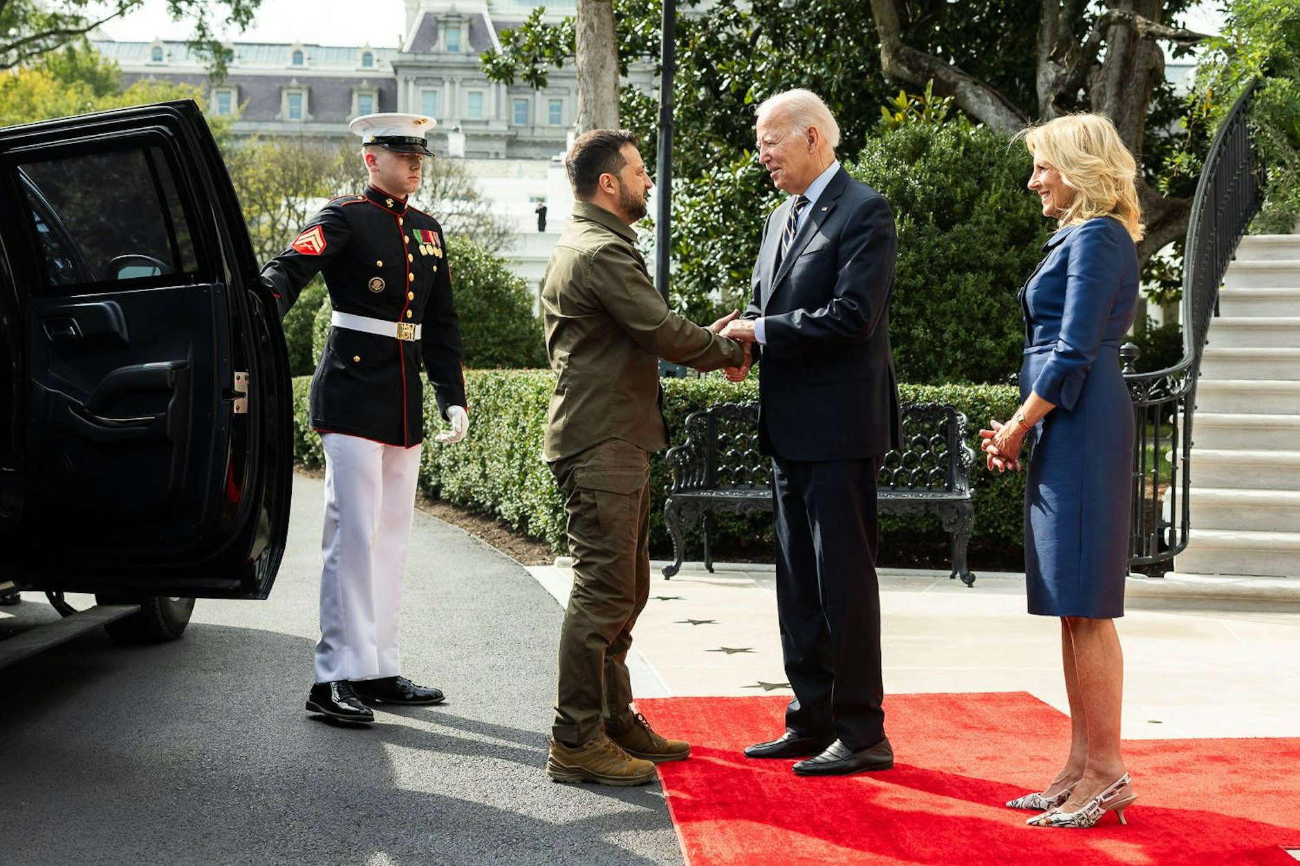 Wolodymyr Selenskyj trifft Joe Biden am 21.09.2023 im Weißen Haus. Bei dem Treffen ging es auch um weitere Waffenlieferungen.