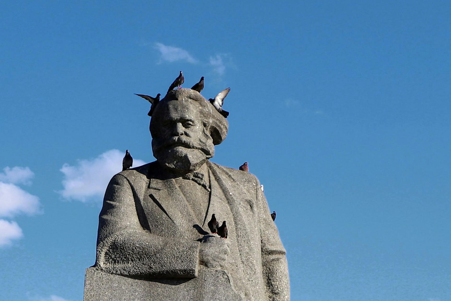 Marx kriegt einen Vogel.