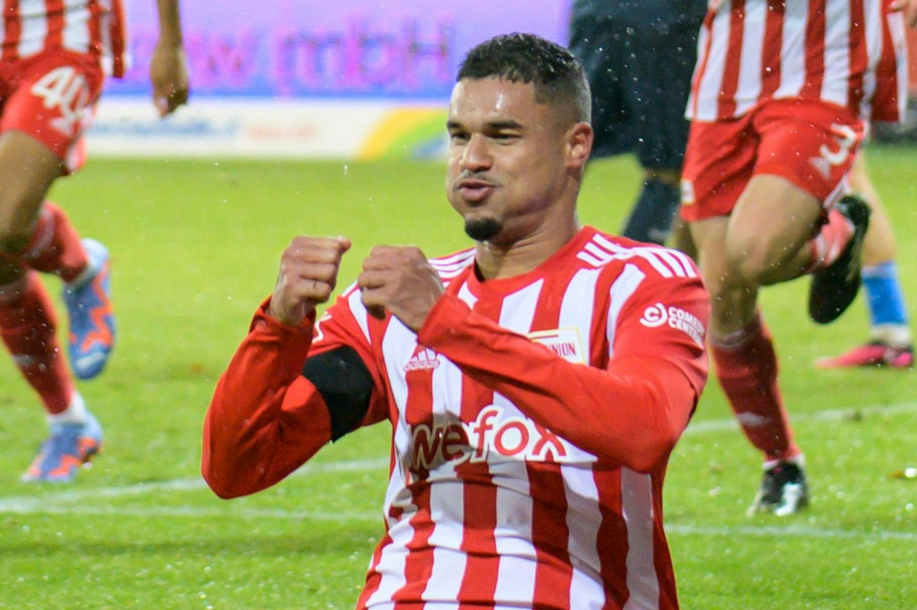 Volle Jubel-Kraft voraus: Auf Danilho Doekhi kann sich der 1. FC Union verlassen, wenn es gegen die TSG Hoffenheim geht.