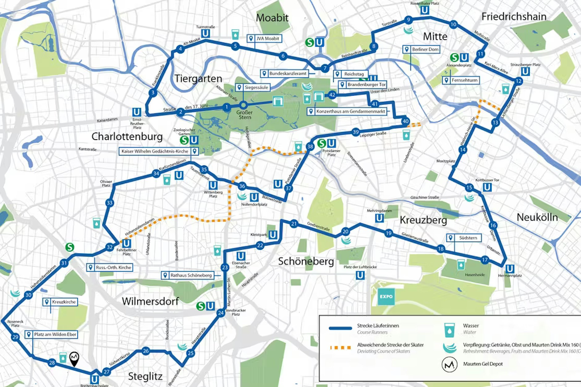 Das ist die Strecke. Um 9.15 Uhr fiel der Startschuss für den Hauptlauf.