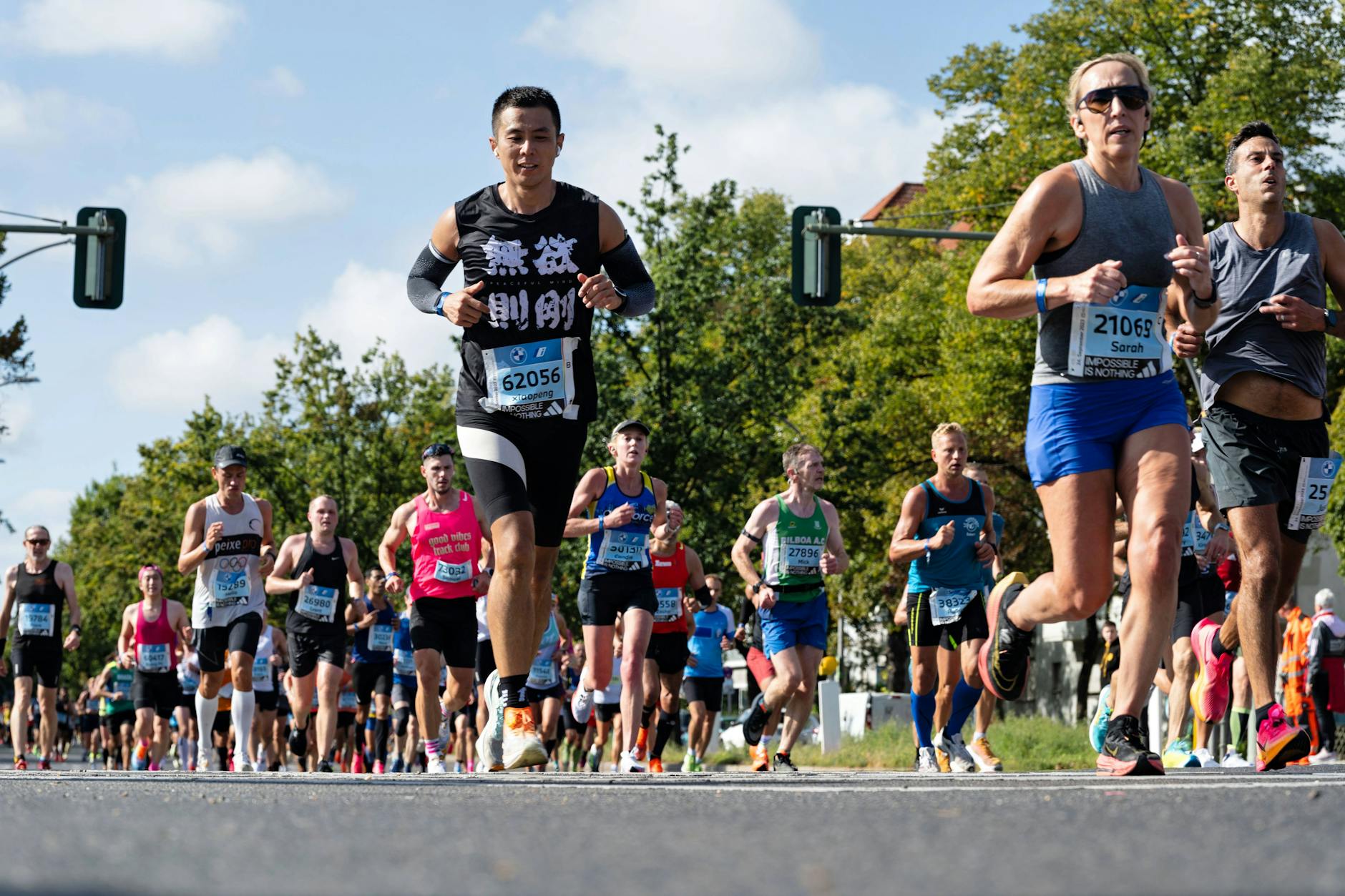 45.000 Läufer aus 150 Nationen nehmen an dem Berlin-Marathon teil