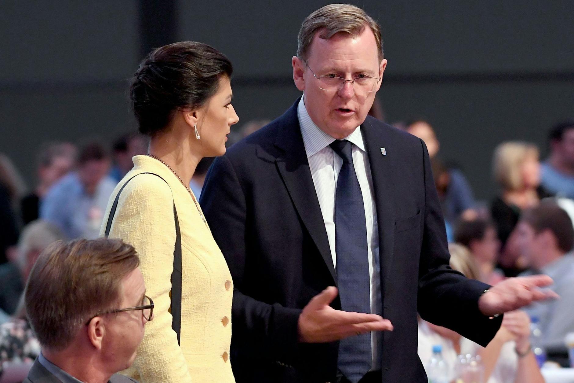 Sahra Wagenknecht und Bodo Ramelow beim Bundesparteitag der Linken 2018 in Leipzig: Wird man sie auch in Zukunft noch zusammen sehen? 