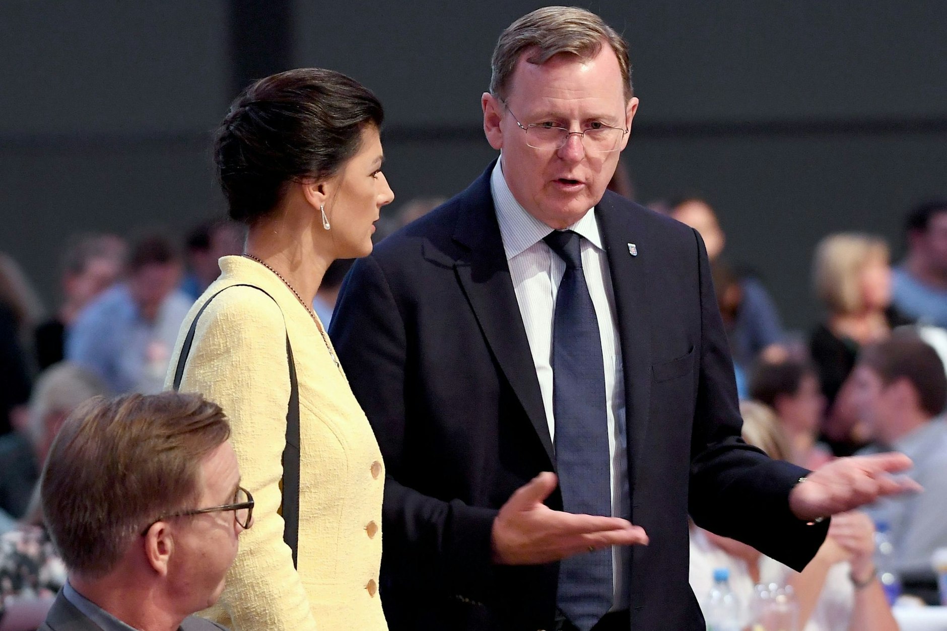 Sahra Wagenknecht und Bodo Ramelow beim Bundesparteitag der Linken 2018 in Leipzig: Wird man sie auch in Zukunft noch zusammen sehen?&nbsp;