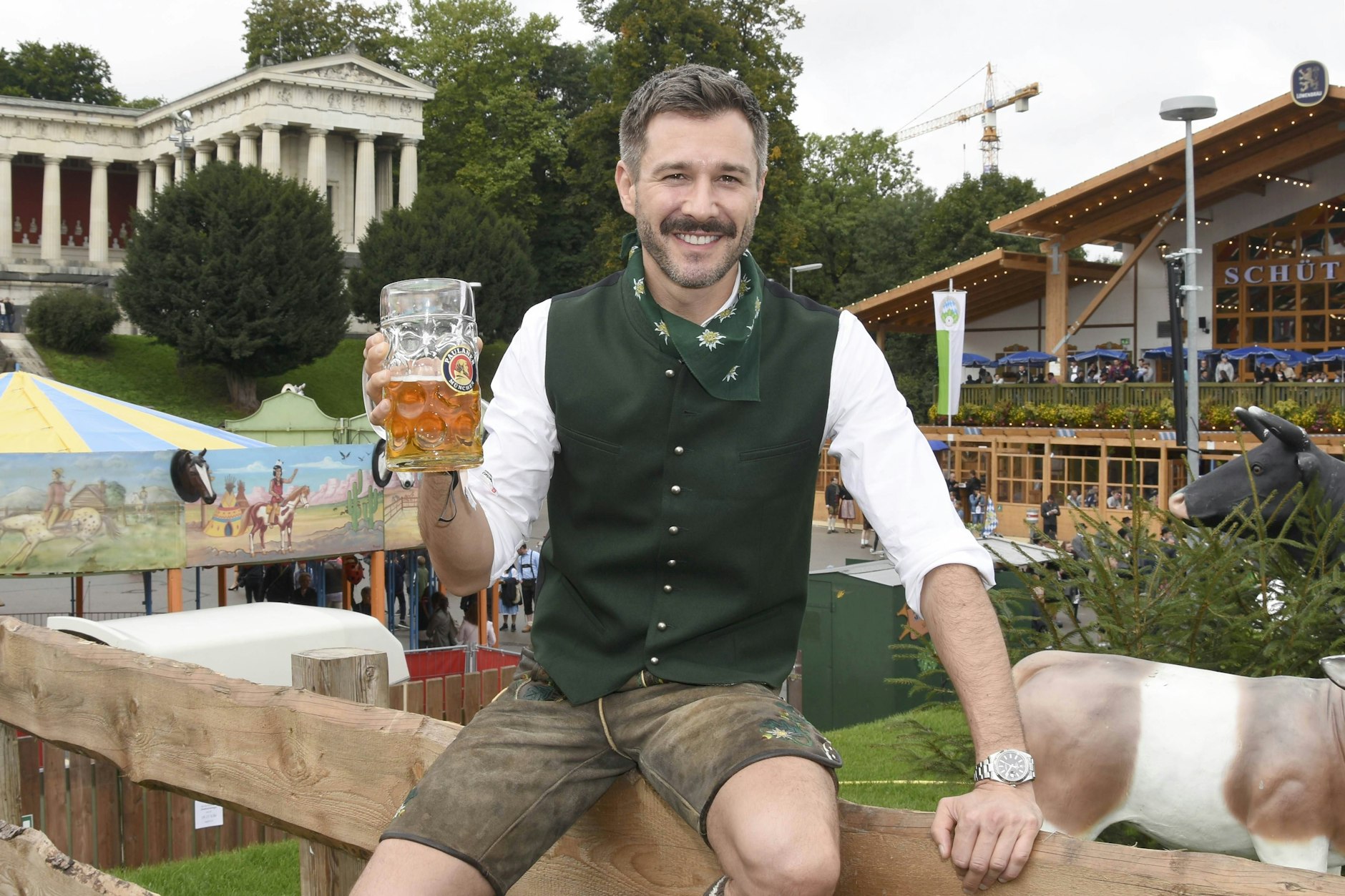 Jochen Schropp ist auf dem Oktoberfest für jeden Spaß zu haben.