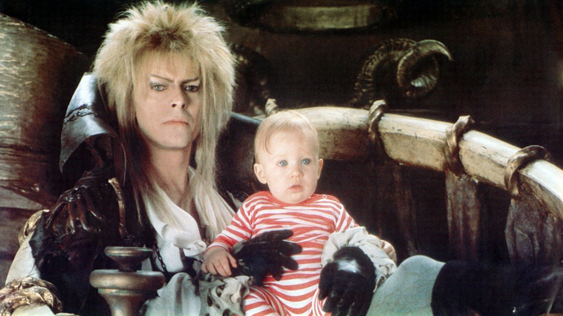 Angstvorstellung für große Schwestern im Kabelfernsehen: David Bowie in „Die Reise ins Labyrinth“.