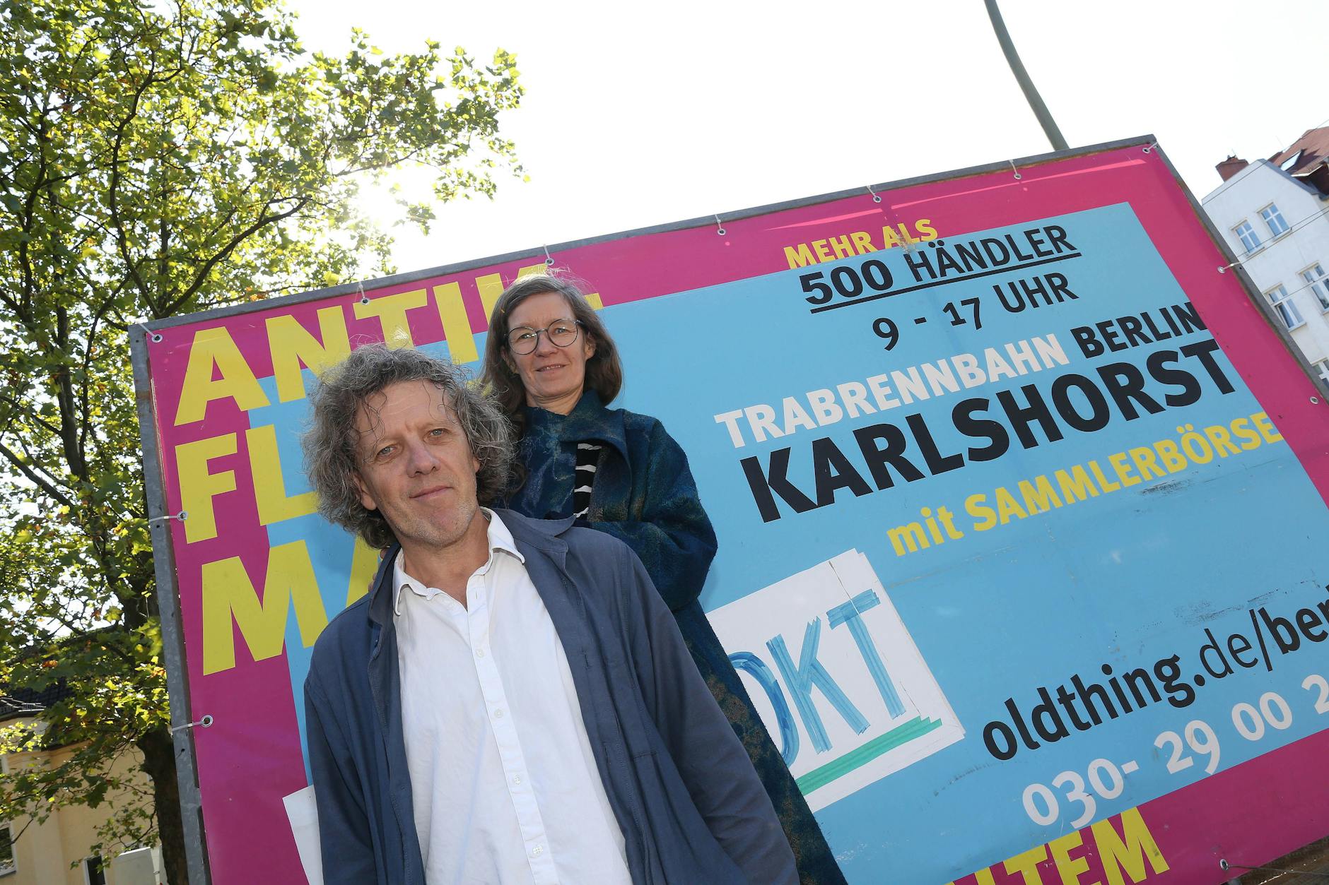 Regina Pröhm und Michael Schrottmeyer: Auf ihrem Einheitsmarkt in Karlshorst sind Menschen aus Ost und West wirklich vereint.