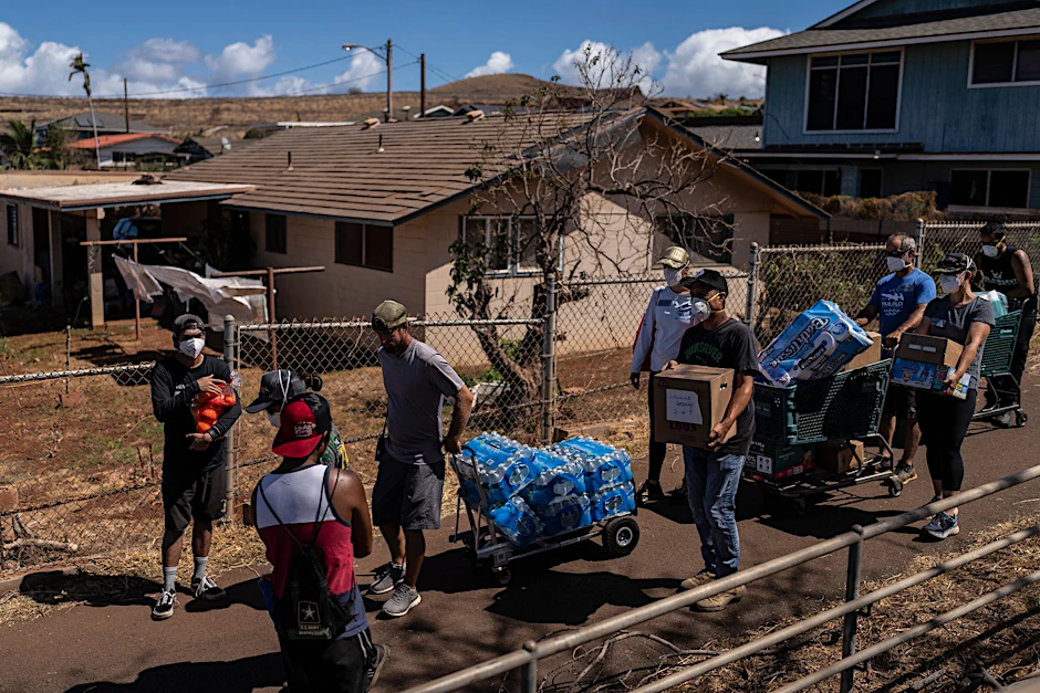 ARCHIV - Auf Maui wird der Sachschaden auf mehr als 5 Milliarden Dollar geschätzt.  